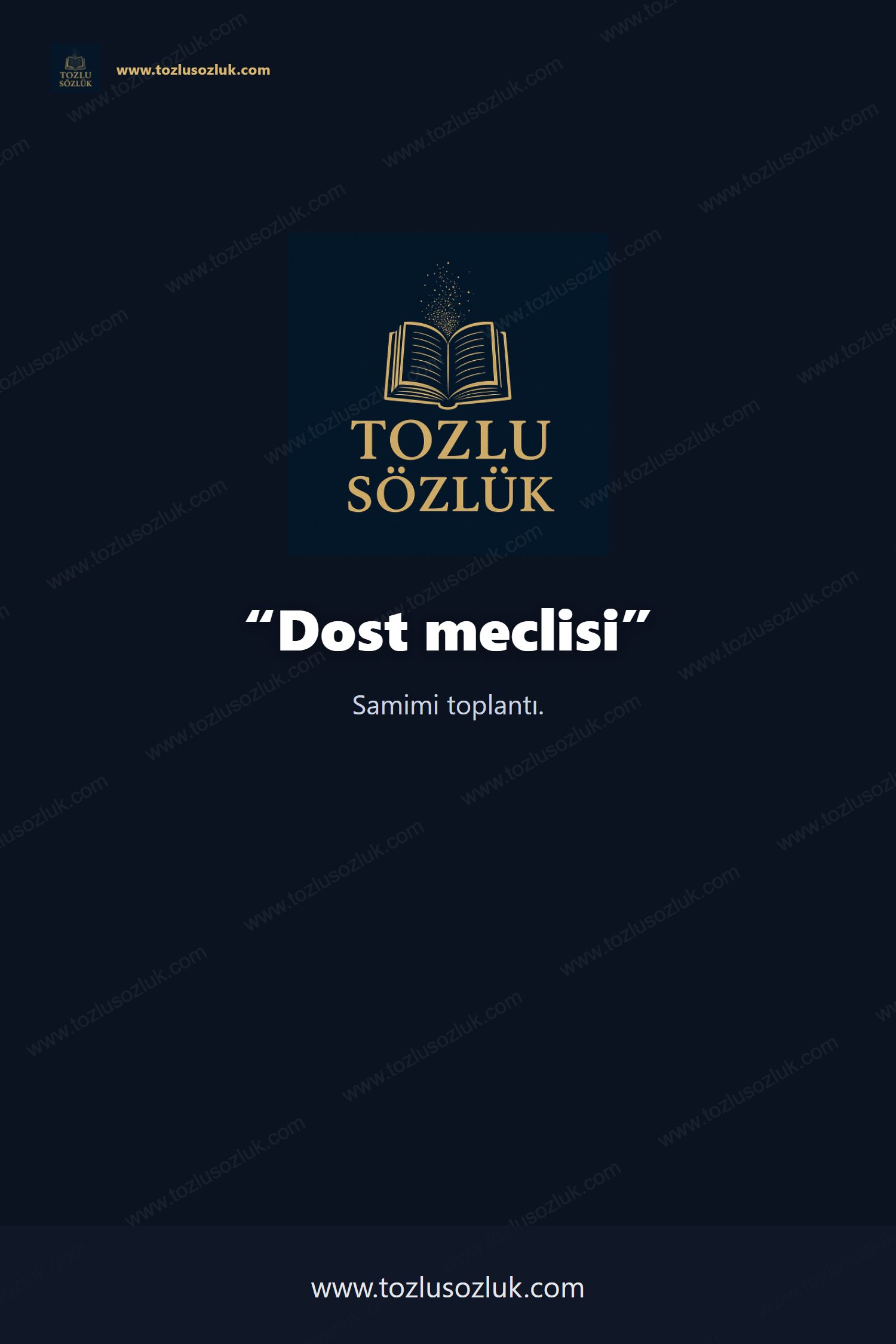Dost meclisi Pinterest görseli