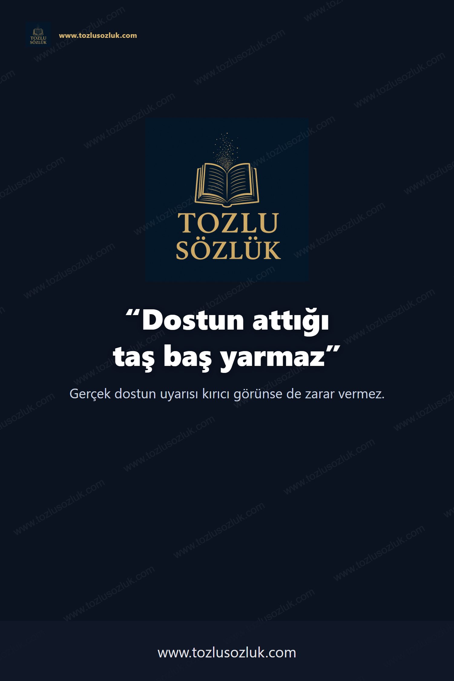 Dostun attığı taş baş yarmaz Pinterest görseli