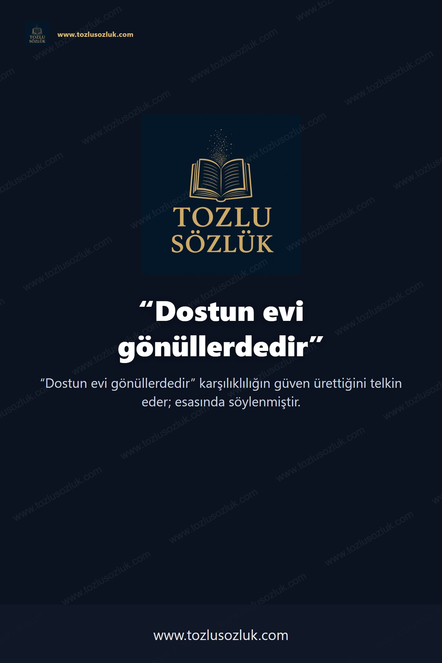 Dostun evi gönüllerdedir Pinterest görseli