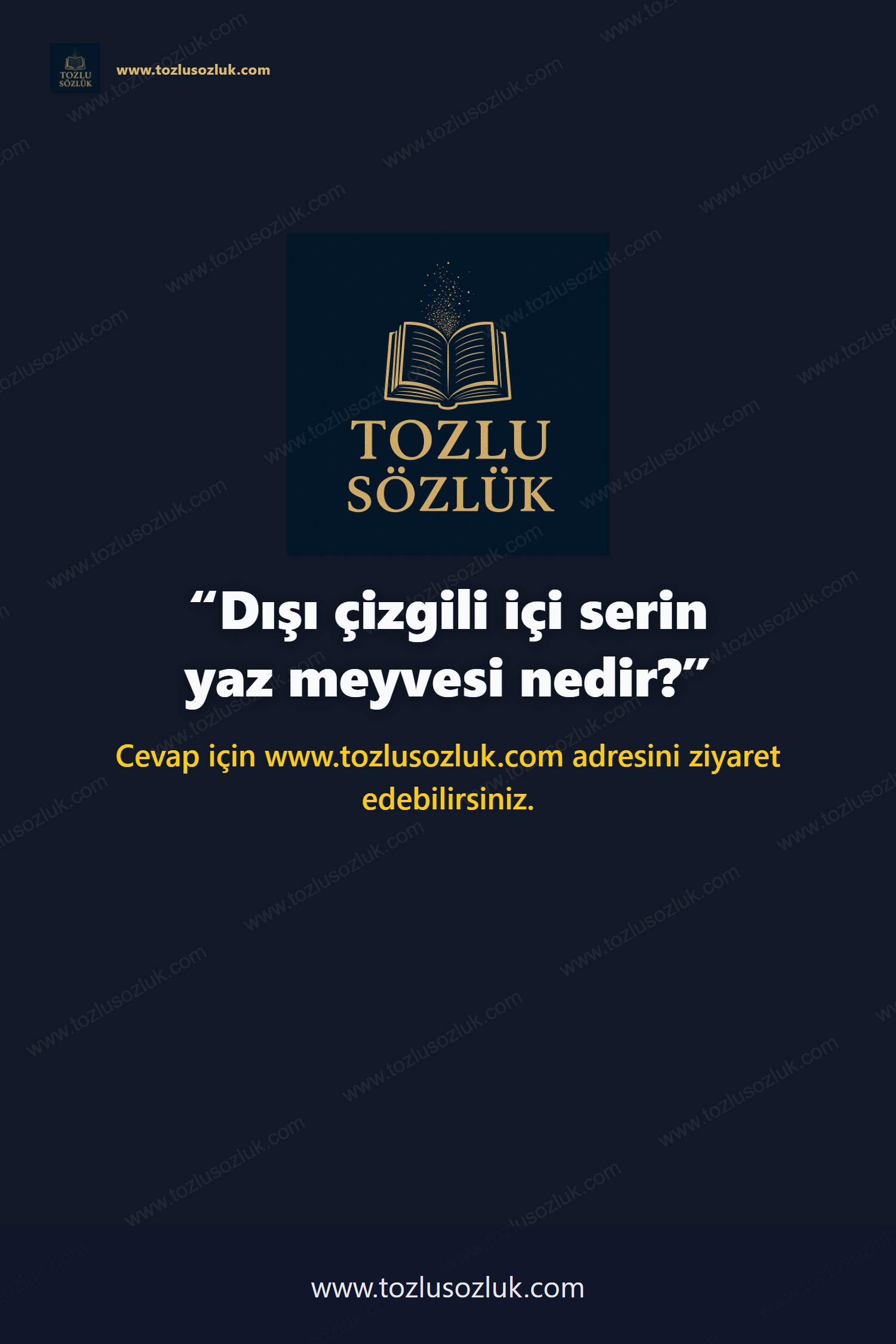 Dışı çizgili içi serin yaz meyvesi nedir? Pinterest görseli