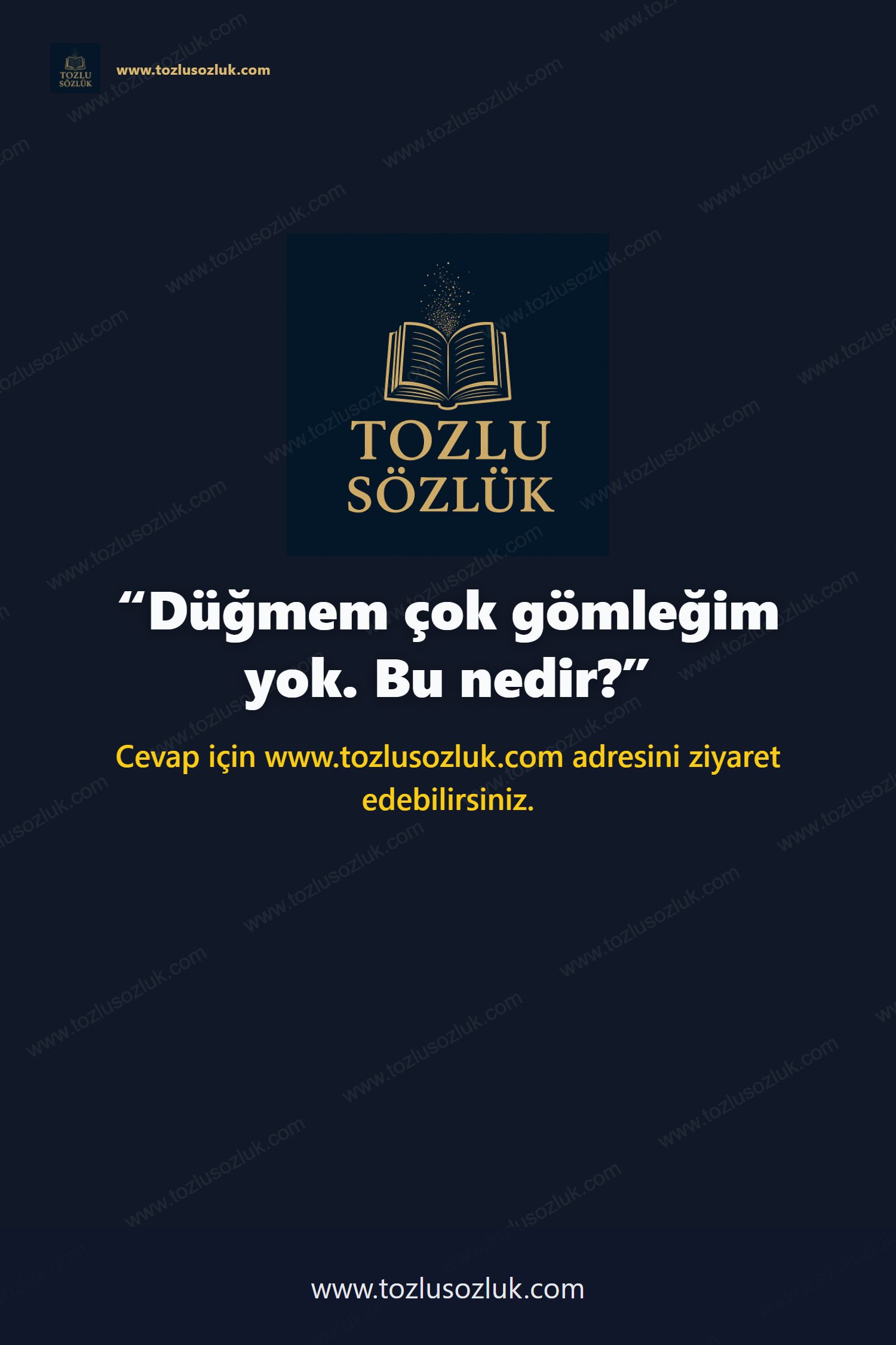 Düğmem çok gömleğim yok. Bu nedir? Pinterest görseli