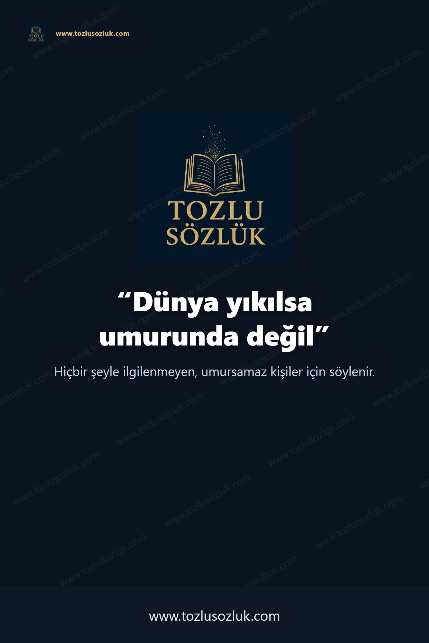 Dünya yıkılsa umurunda değil Pinterest görseli