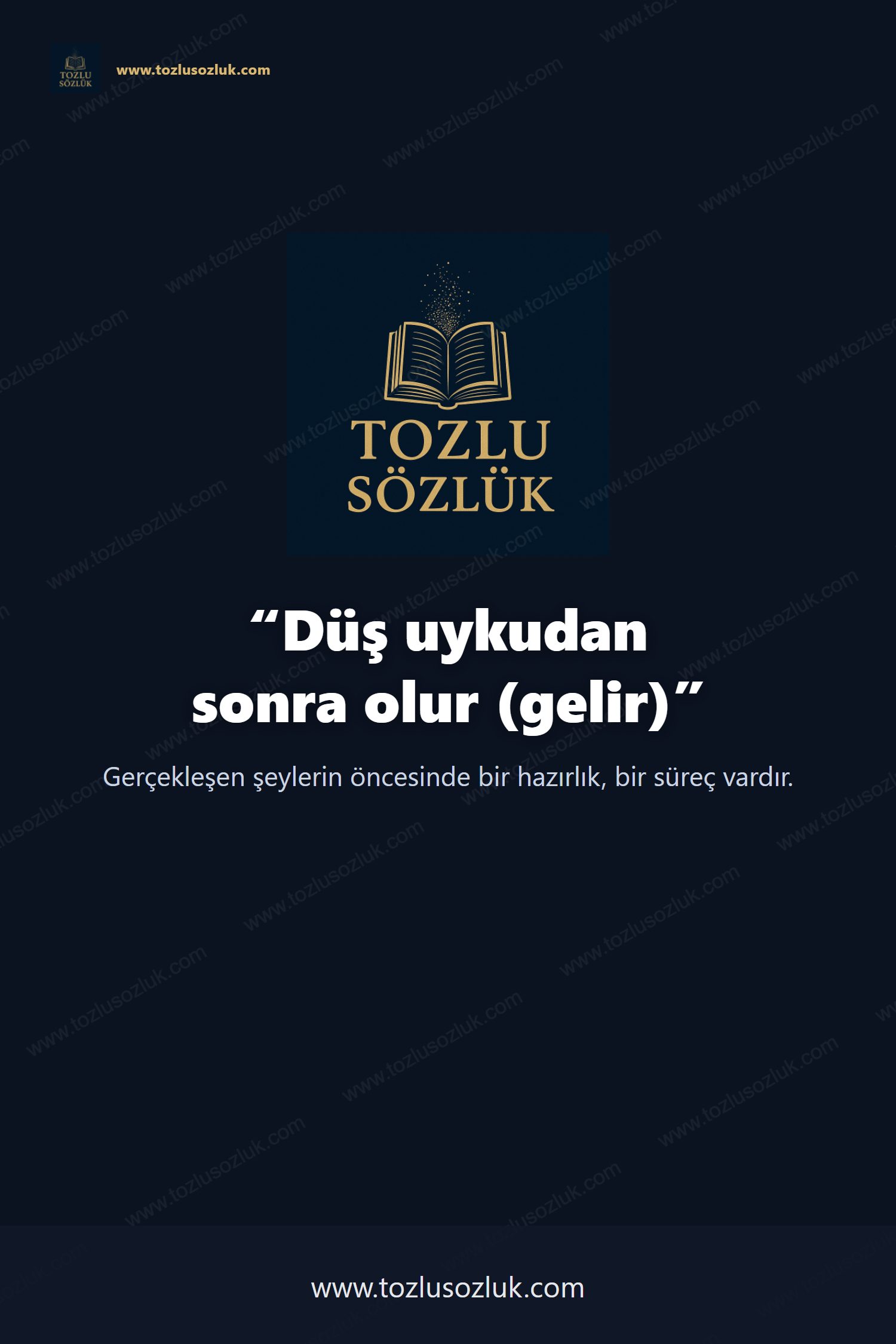 Düş uykudan sonra olur (gelir) Pinterest görseli