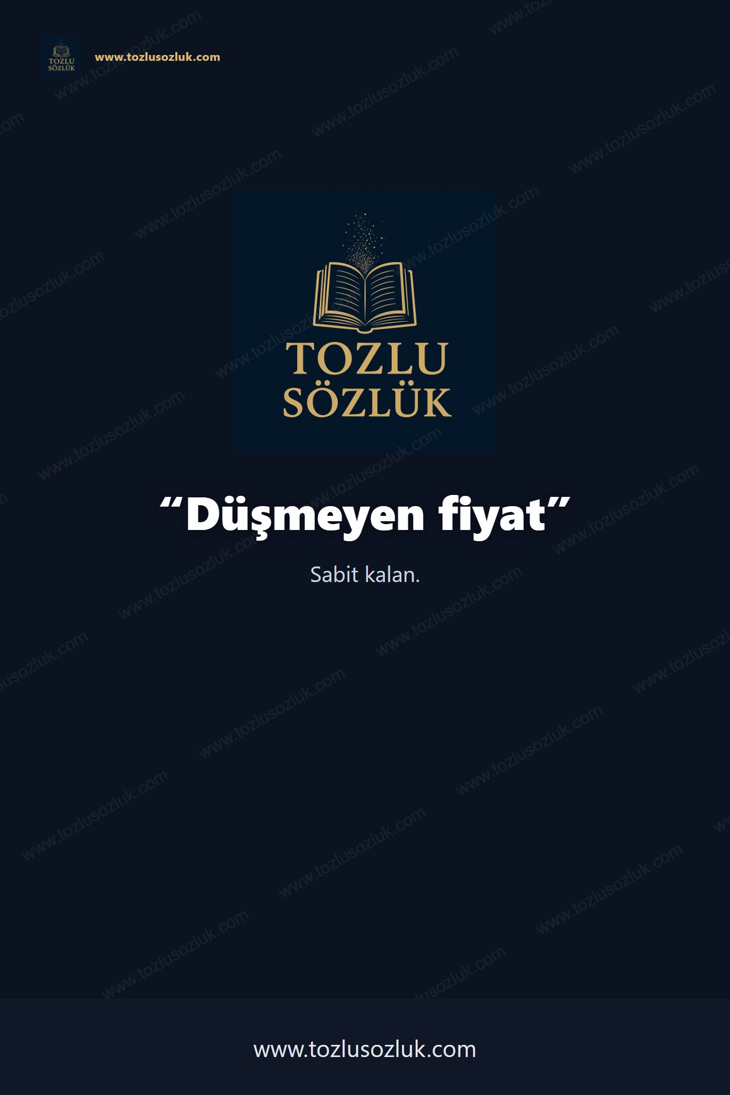 Düşmeyen fiyat Pinterest görseli