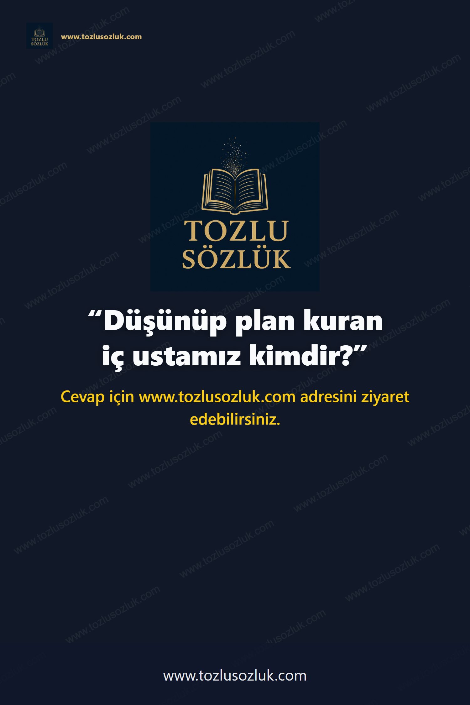 Düşünüp plan kuran iç ustamız kimdir? Pinterest görseli