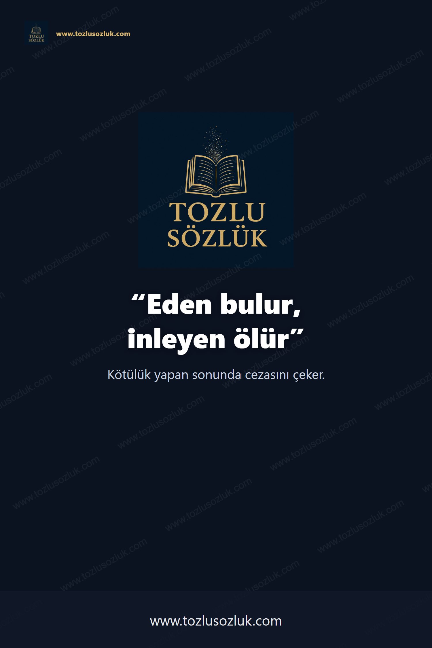 Eden bulur, inleyen ölür Pinterest görseli