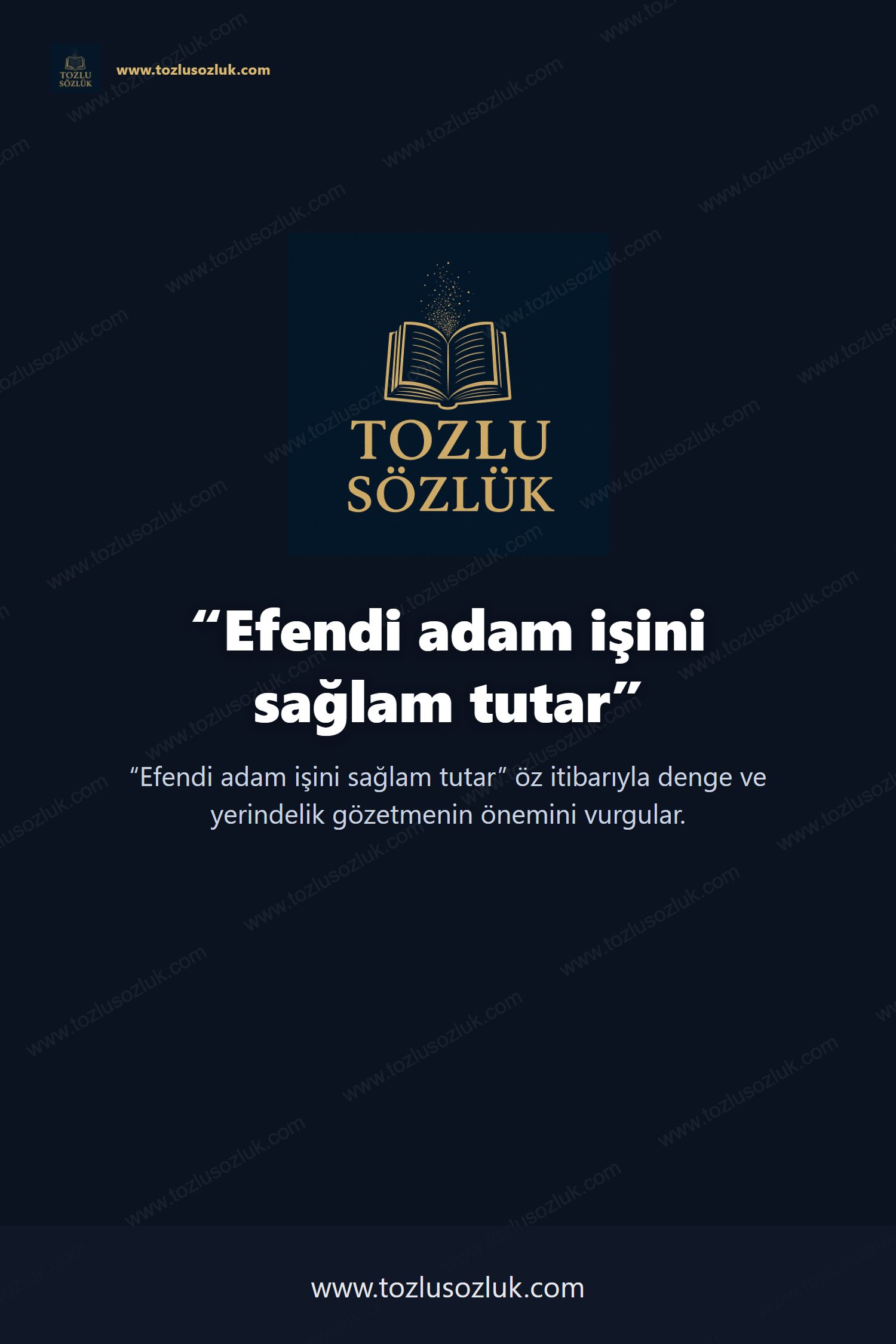 Efendi adam işini sağlam tutar Pinterest görseli