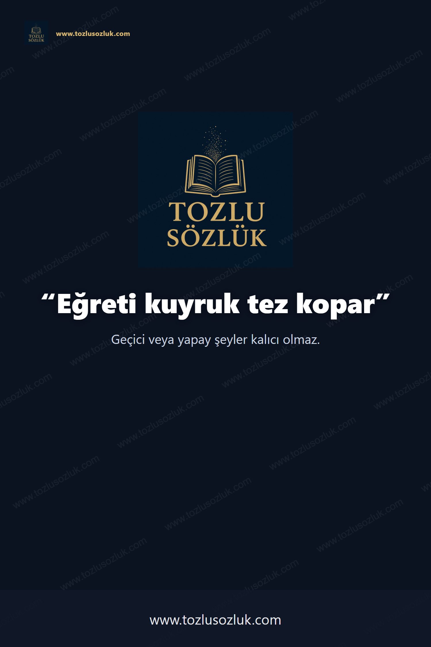 Eğreti kuyruk tez kopar Pinterest görseli