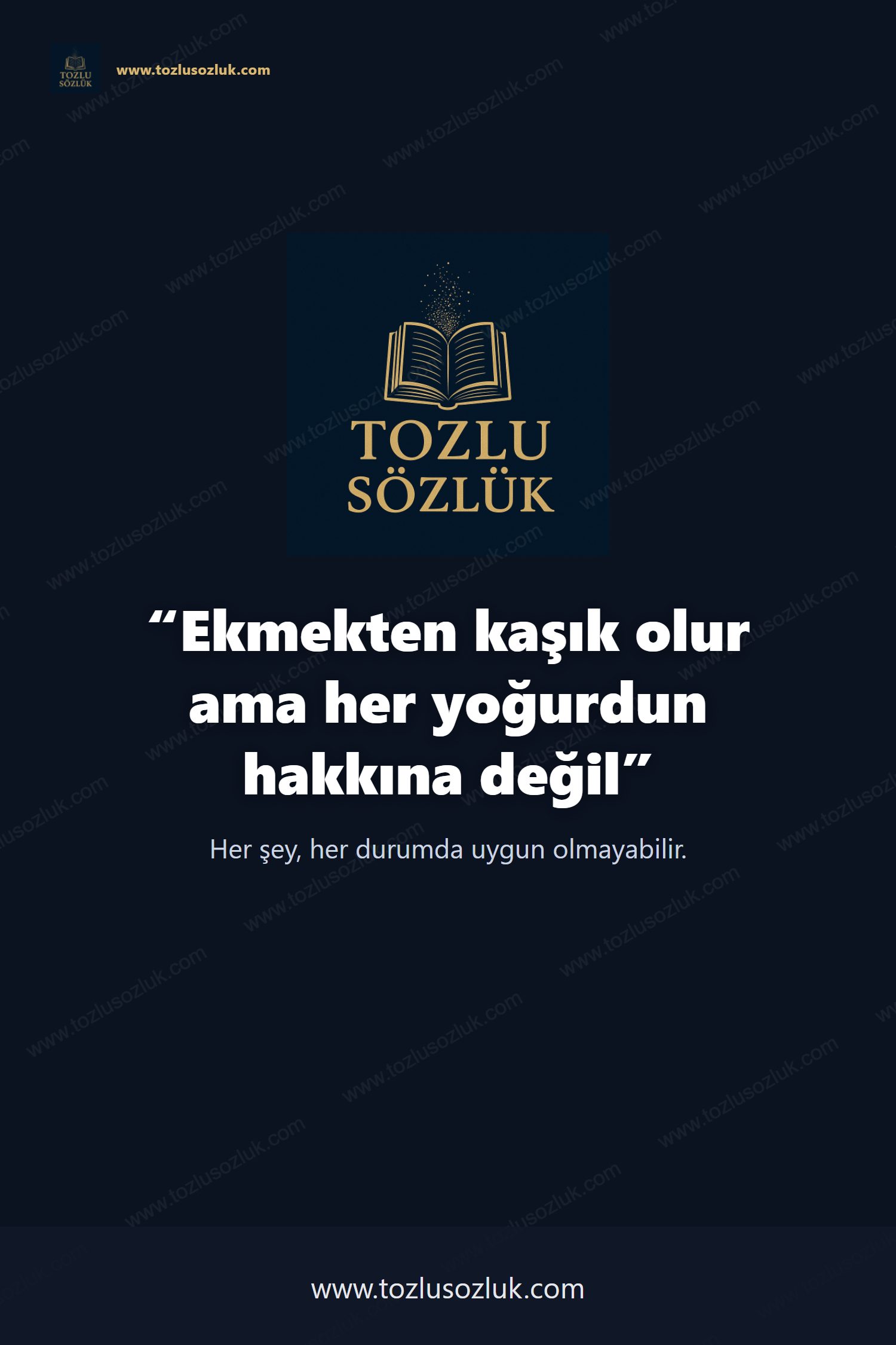 Ekmekten kaşık olur ama her yoğurdun hakkına değil Pinterest görseli