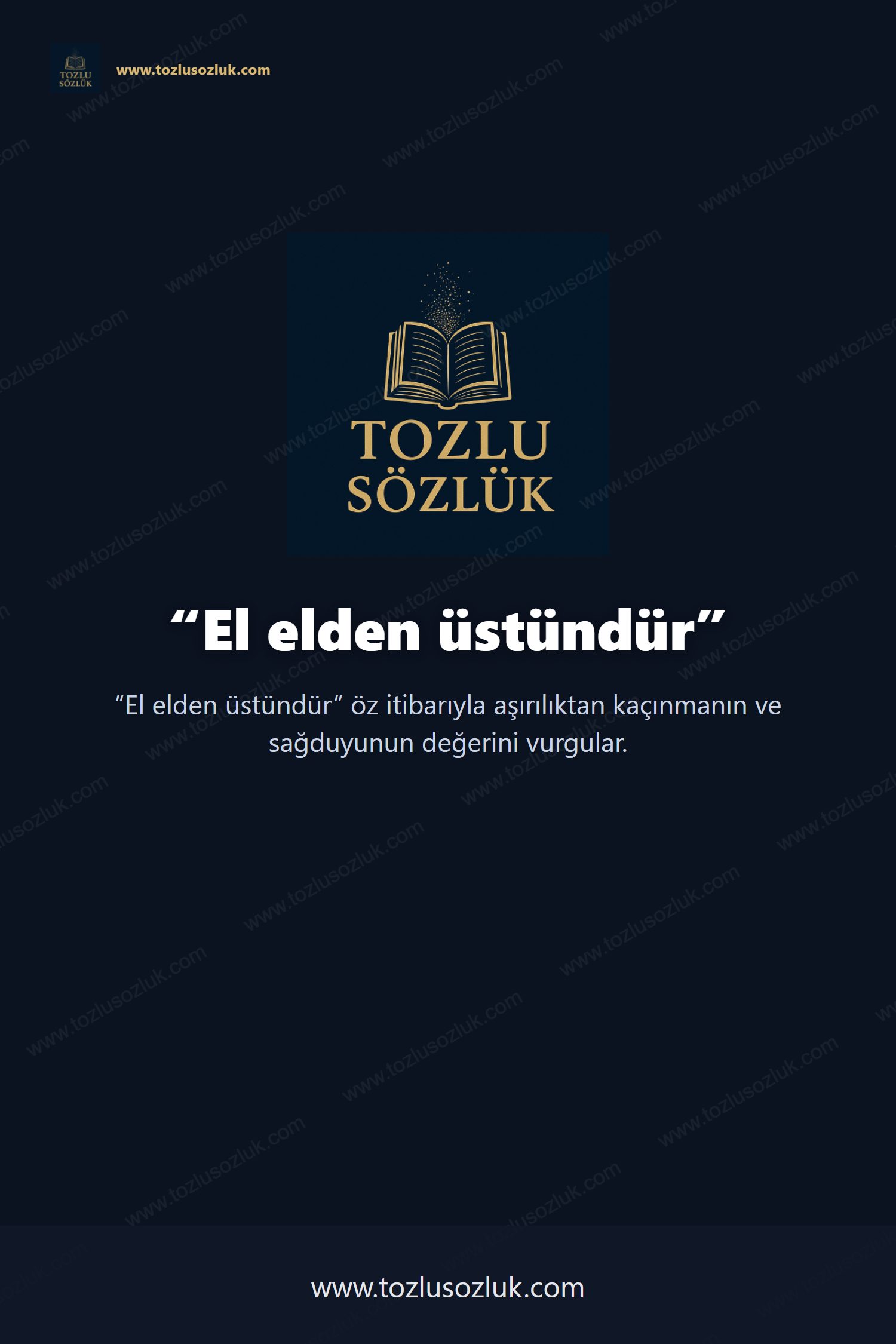 El elden üstündür Pinterest görseli
