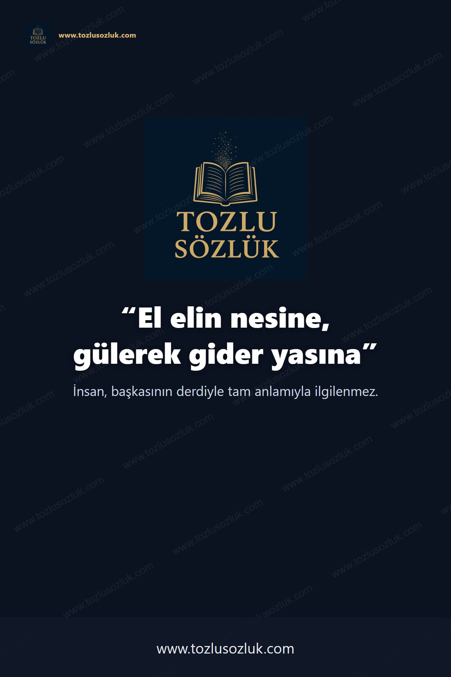 El elin nesine, gülerek gider yasına Pinterest görseli