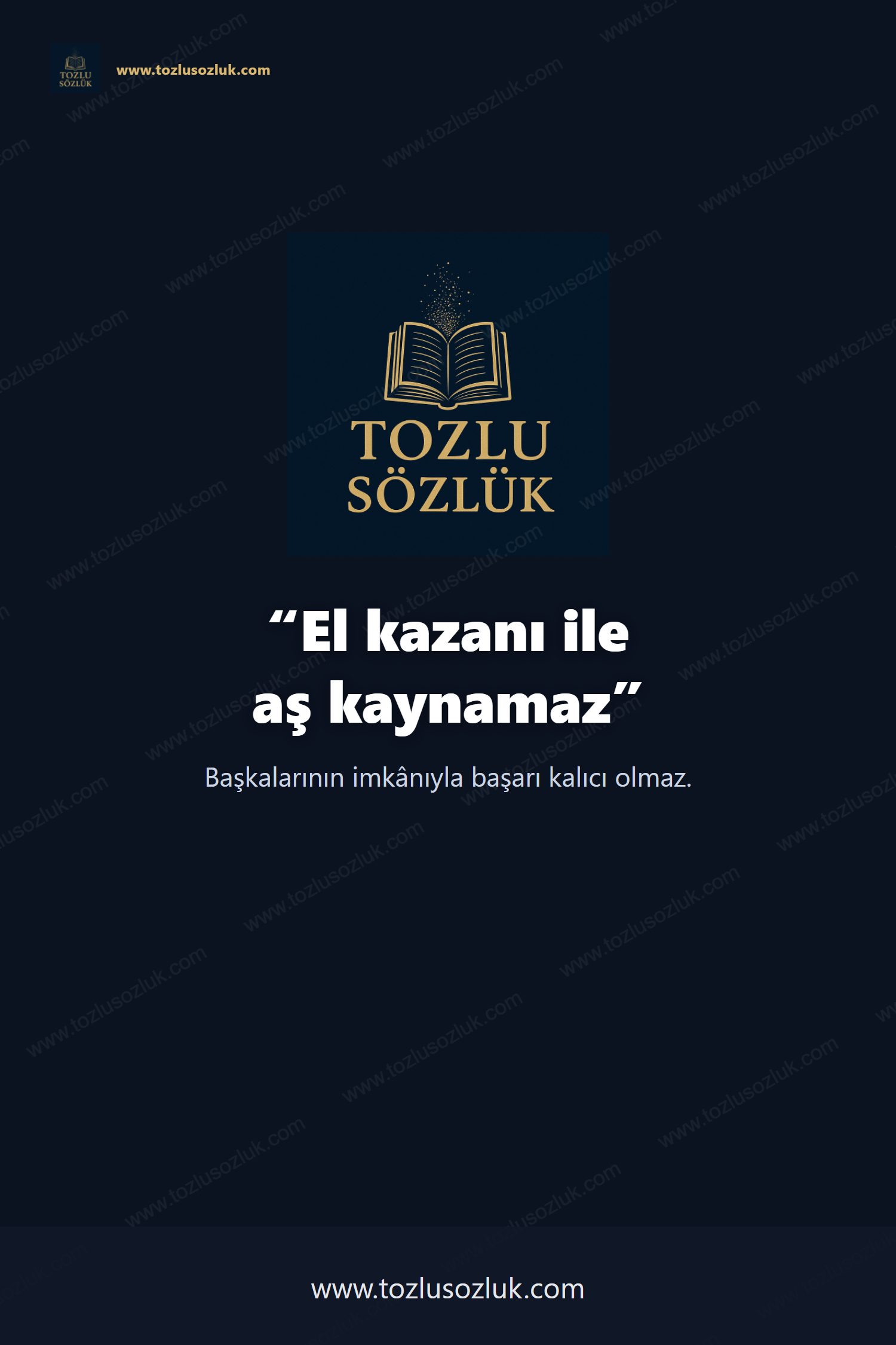 El kazanı ile aş kaynamaz Pinterest görseli