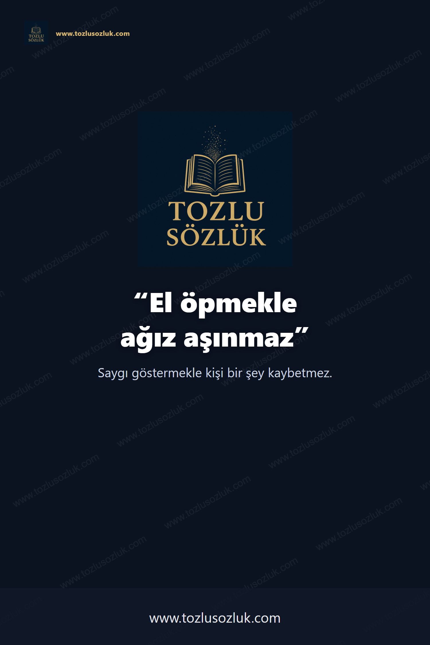 El öpmekle ağız aşınmaz Pinterest görseli