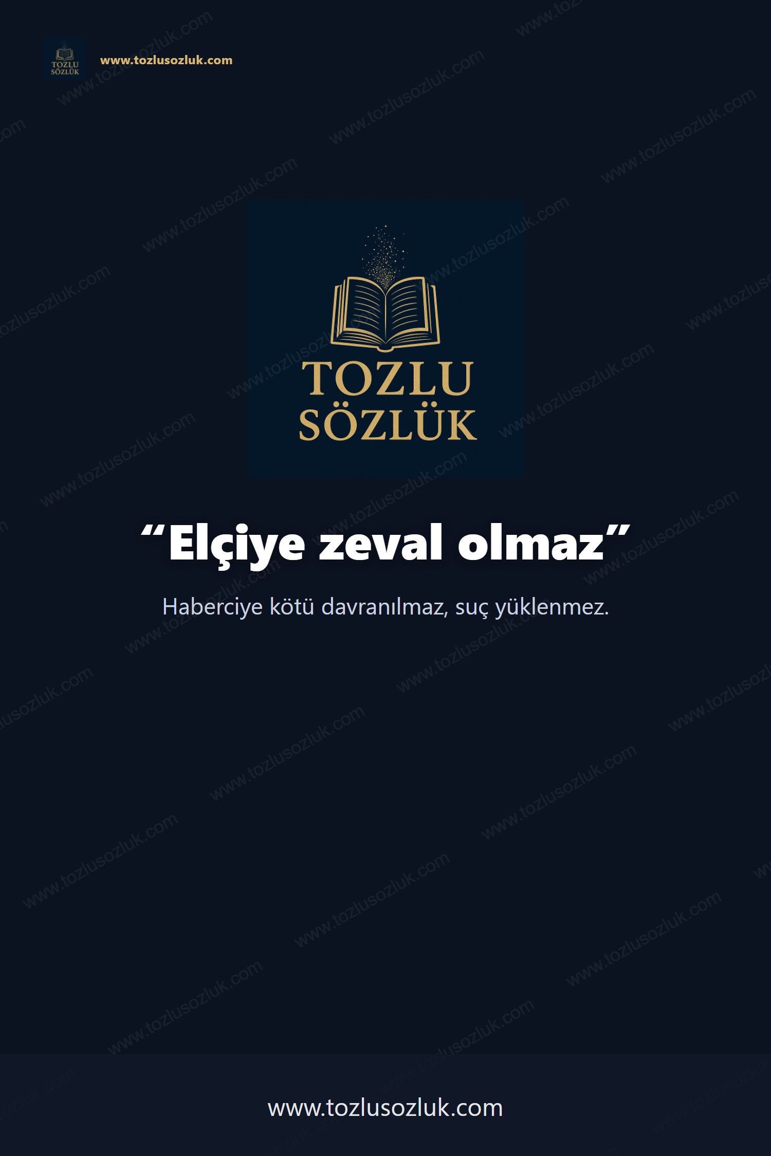 Elçiye zeval olmaz Pinterest görseli