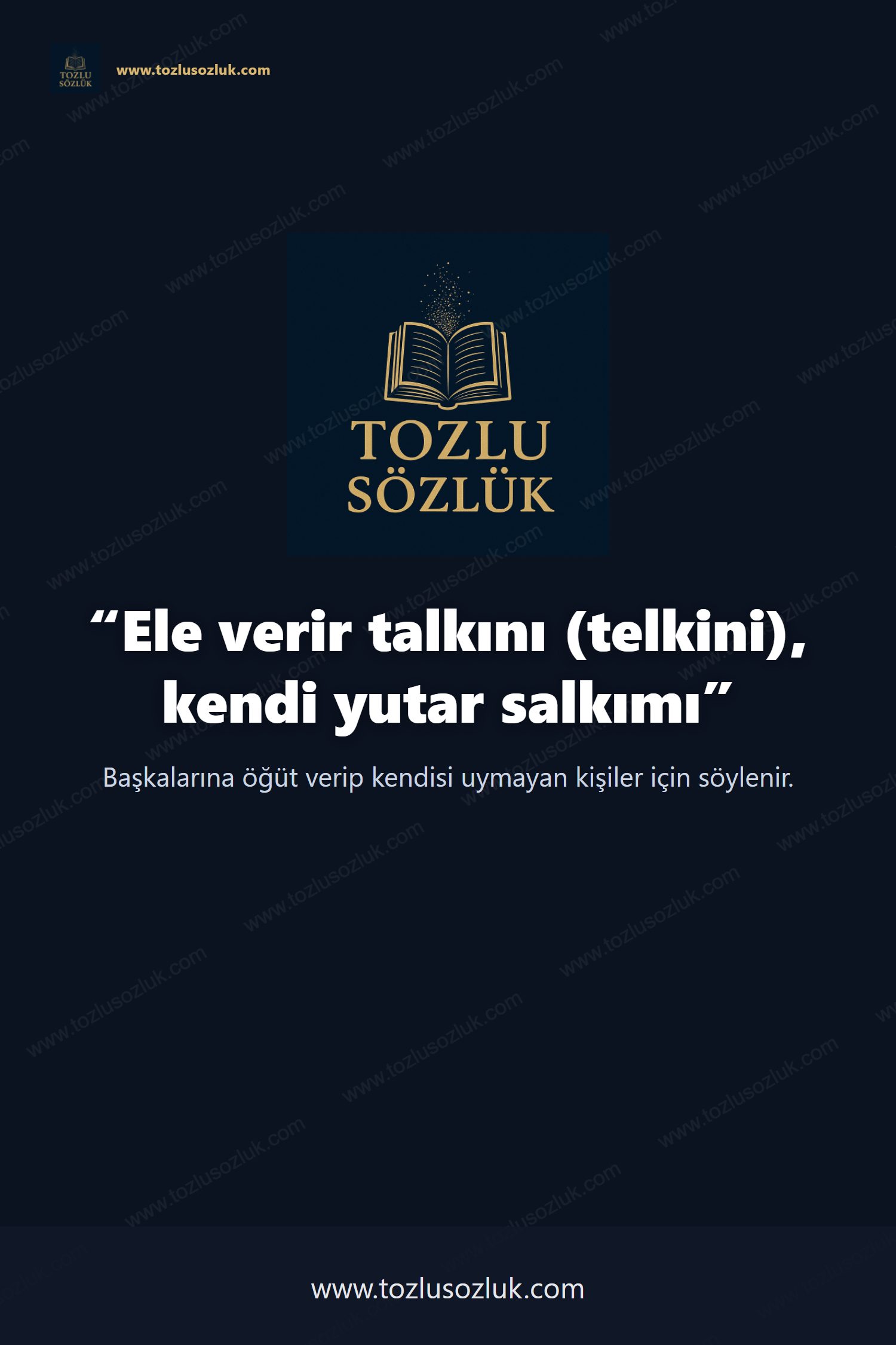 Ele verir talkını (telkini), kendi yutar salkımı Pinterest görseli