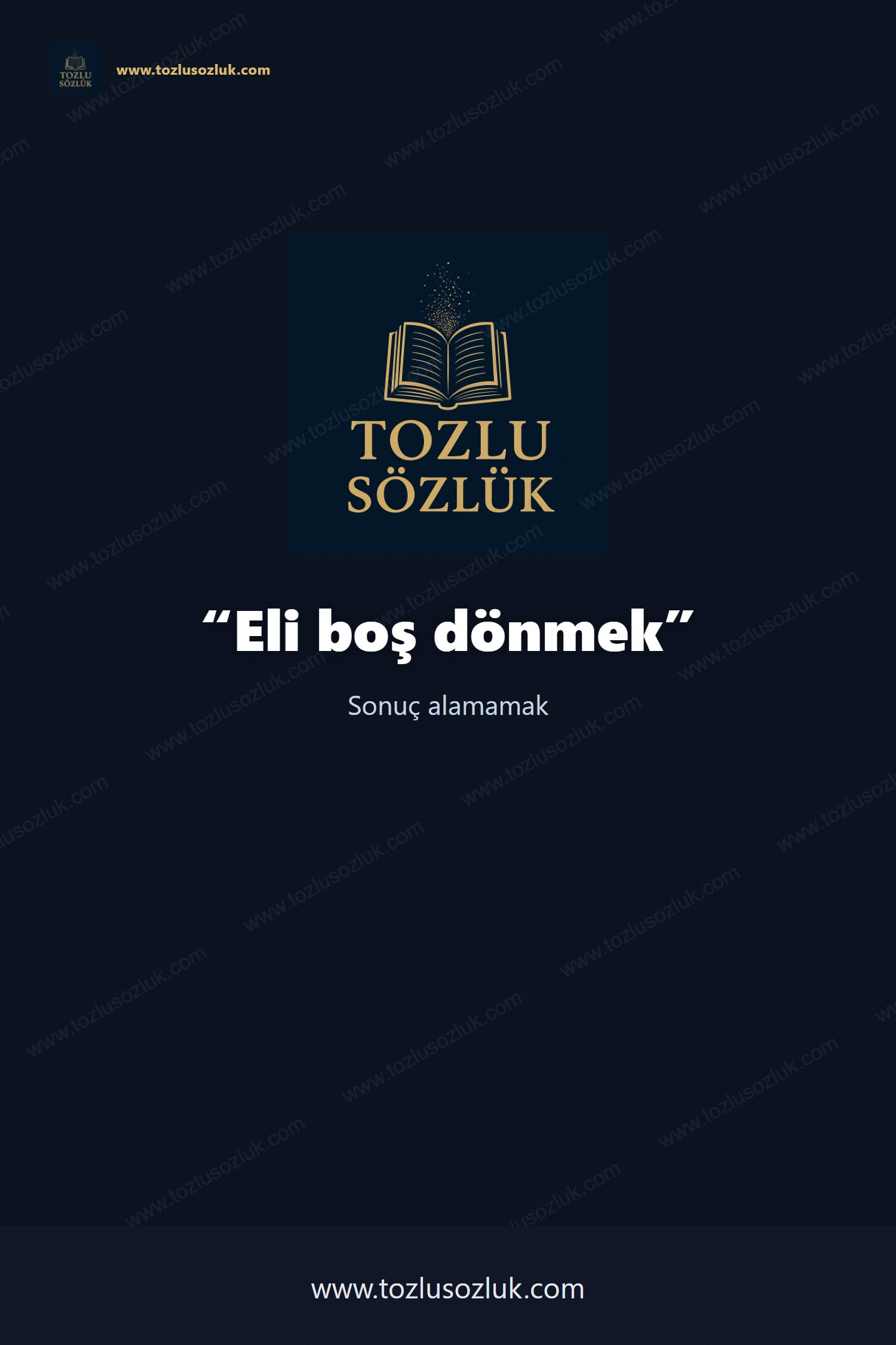 Eli boş dönmek Pinterest görseli