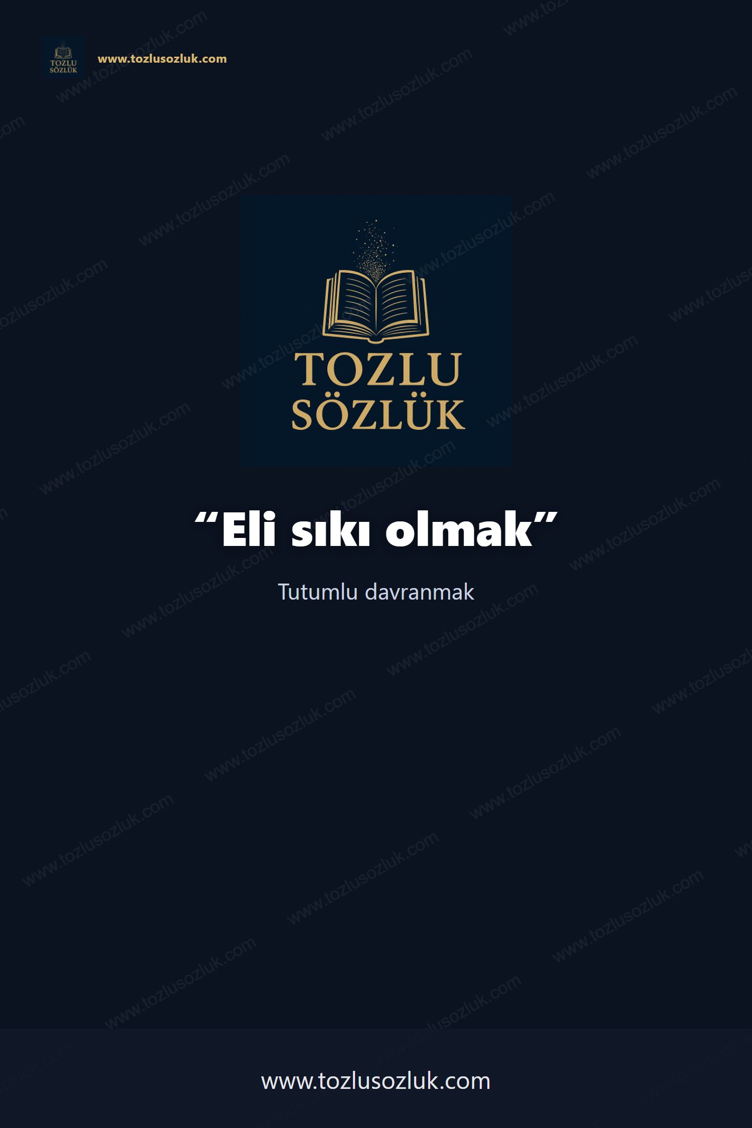 Eli sıkı olmak Pinterest görseli