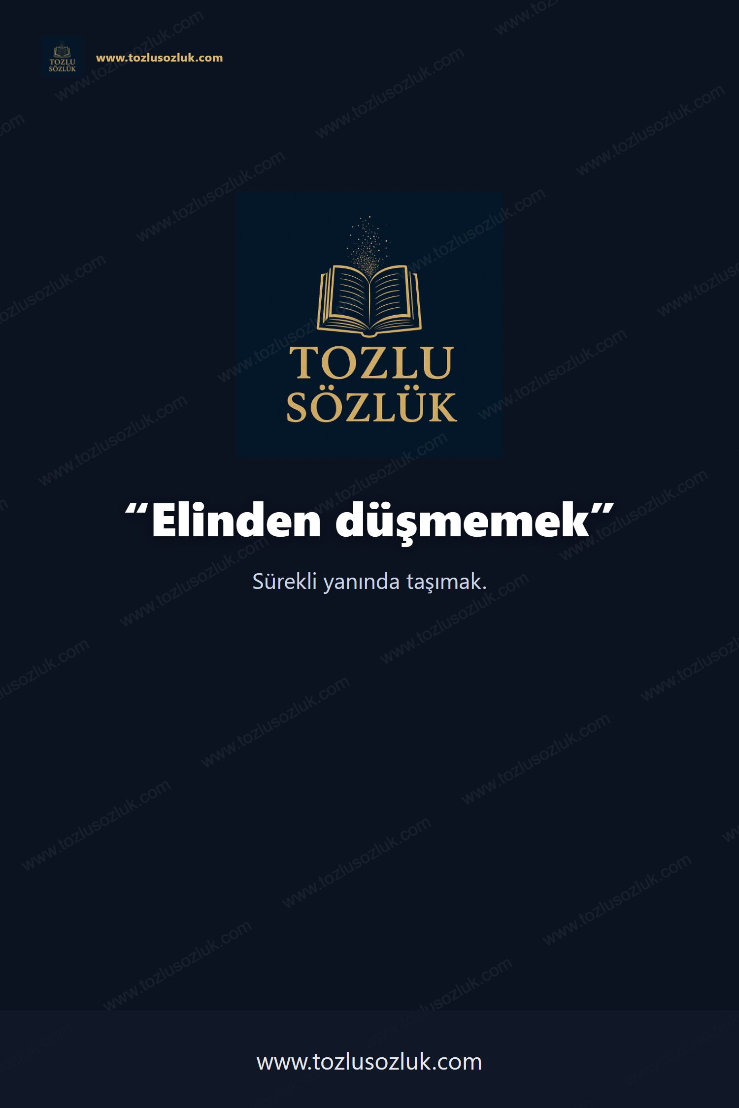 Elinden düşmemek Pinterest görseli