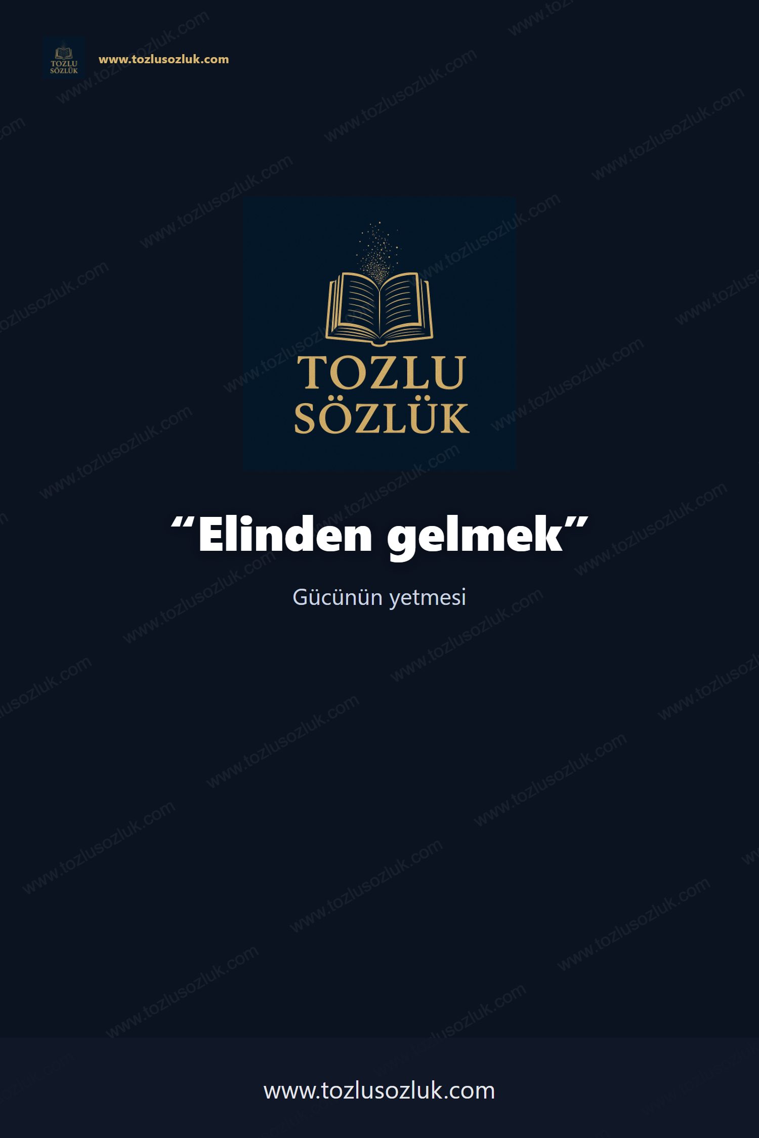 Elinden gelmek Pinterest görseli