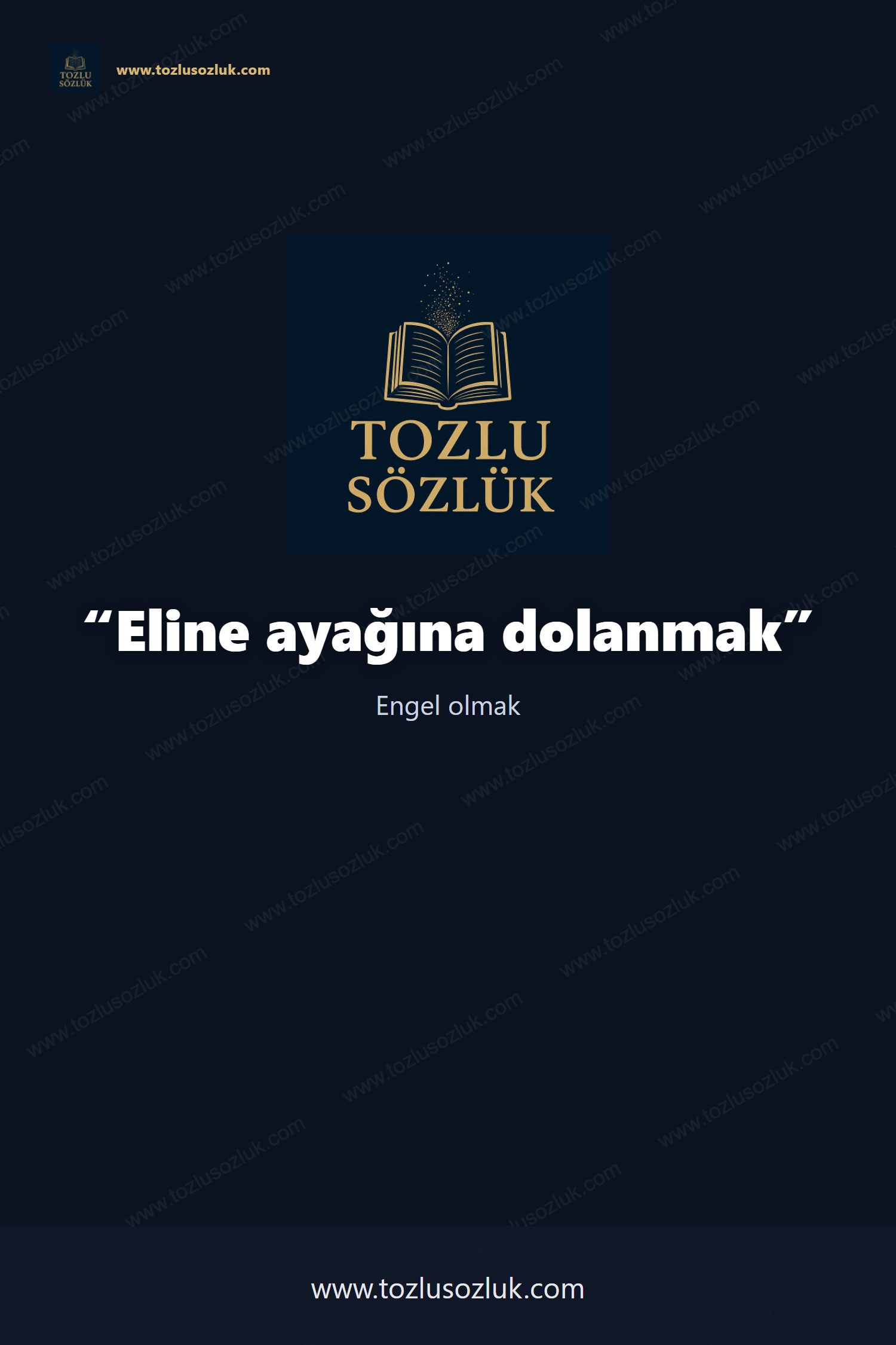 Eline ayağına dolanmak Pinterest görseli