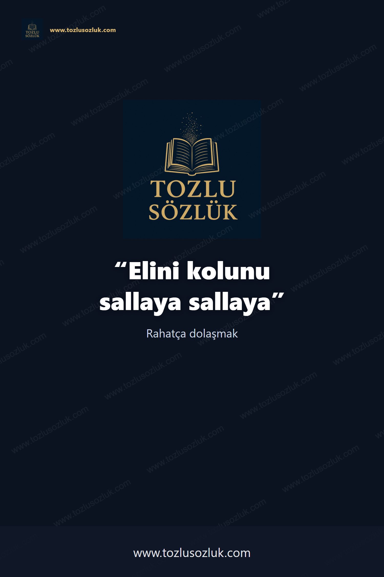 Elini kolunu sallaya sallaya Pinterest görseli