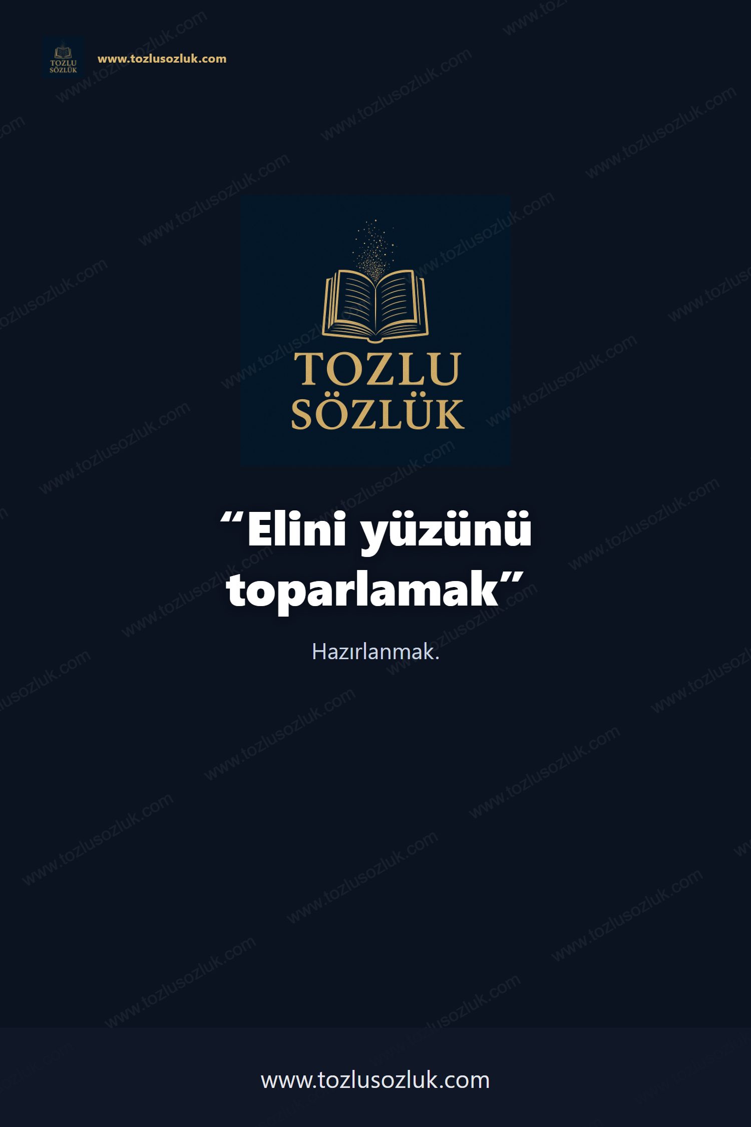 Elini yüzünü toparlamak Pinterest görseli