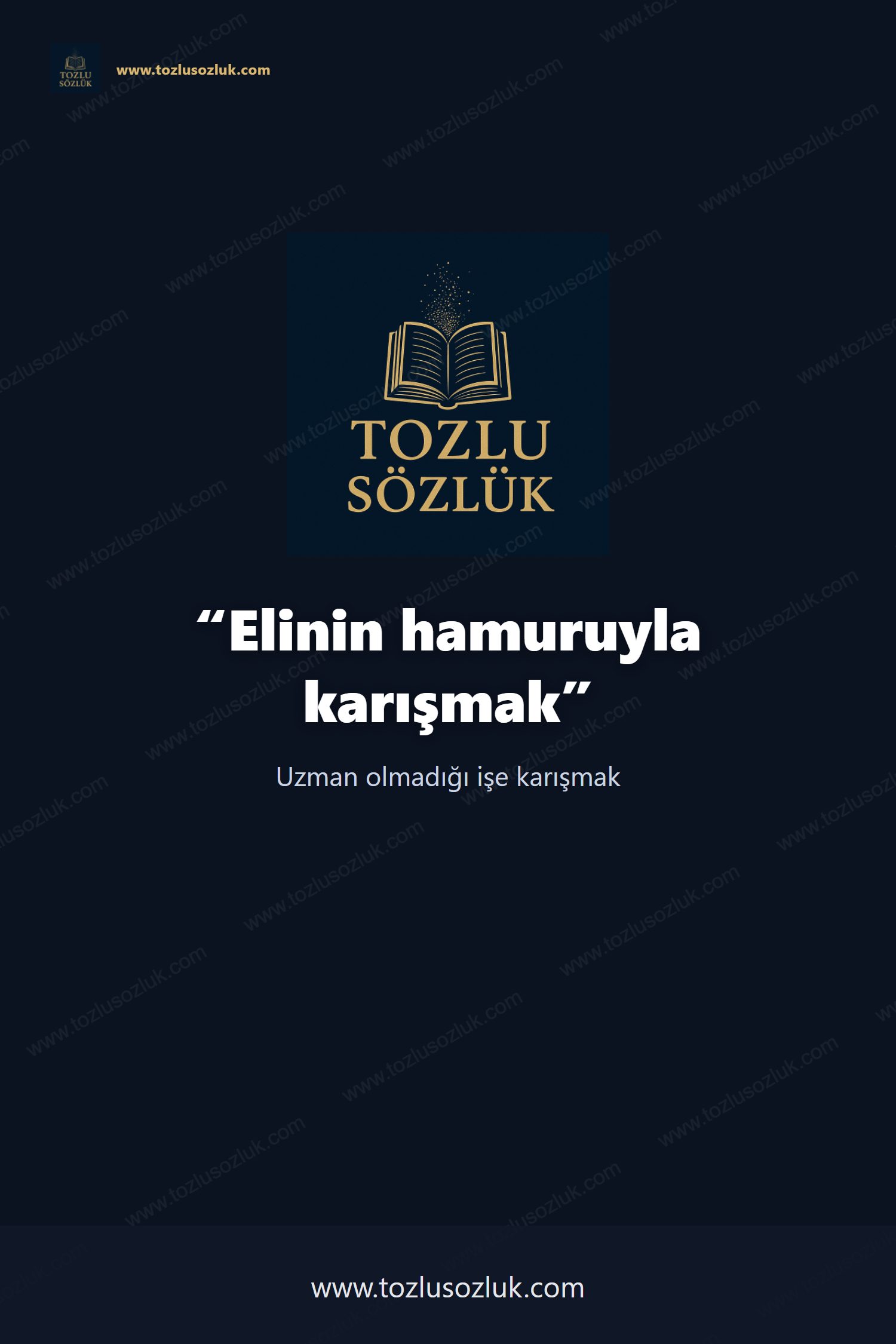 Elinin hamuruyla karışmak Pinterest görseli