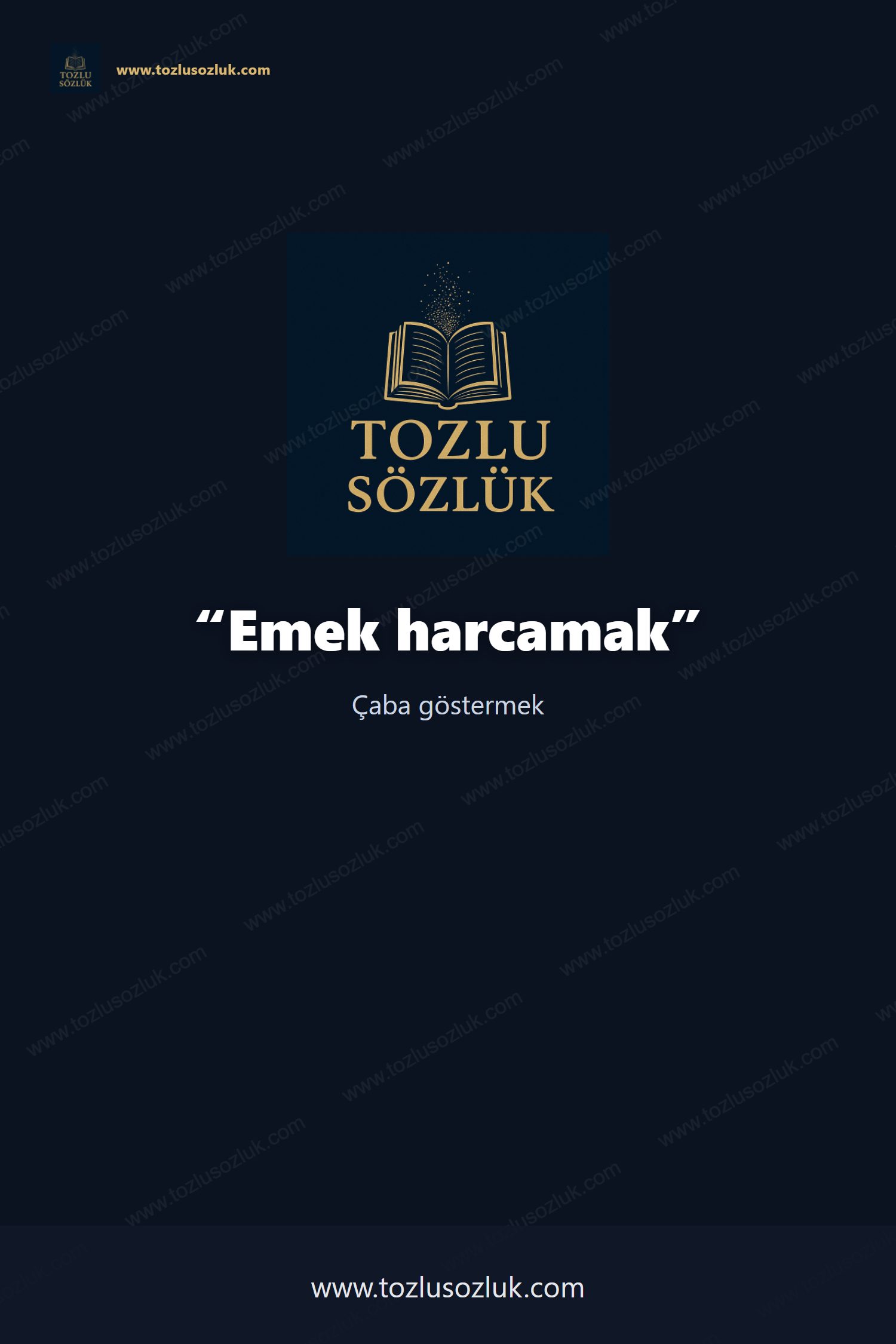 Emek harcamak Pinterest görseli