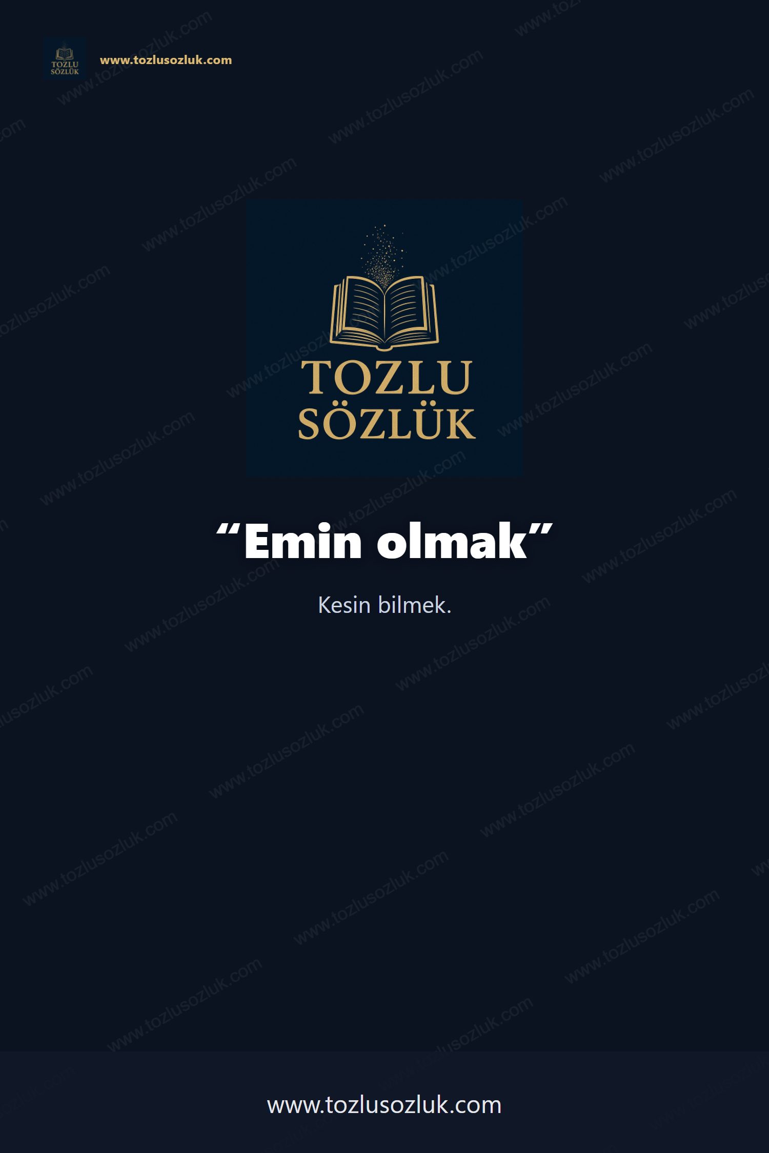 Emin olmak Pinterest görseli