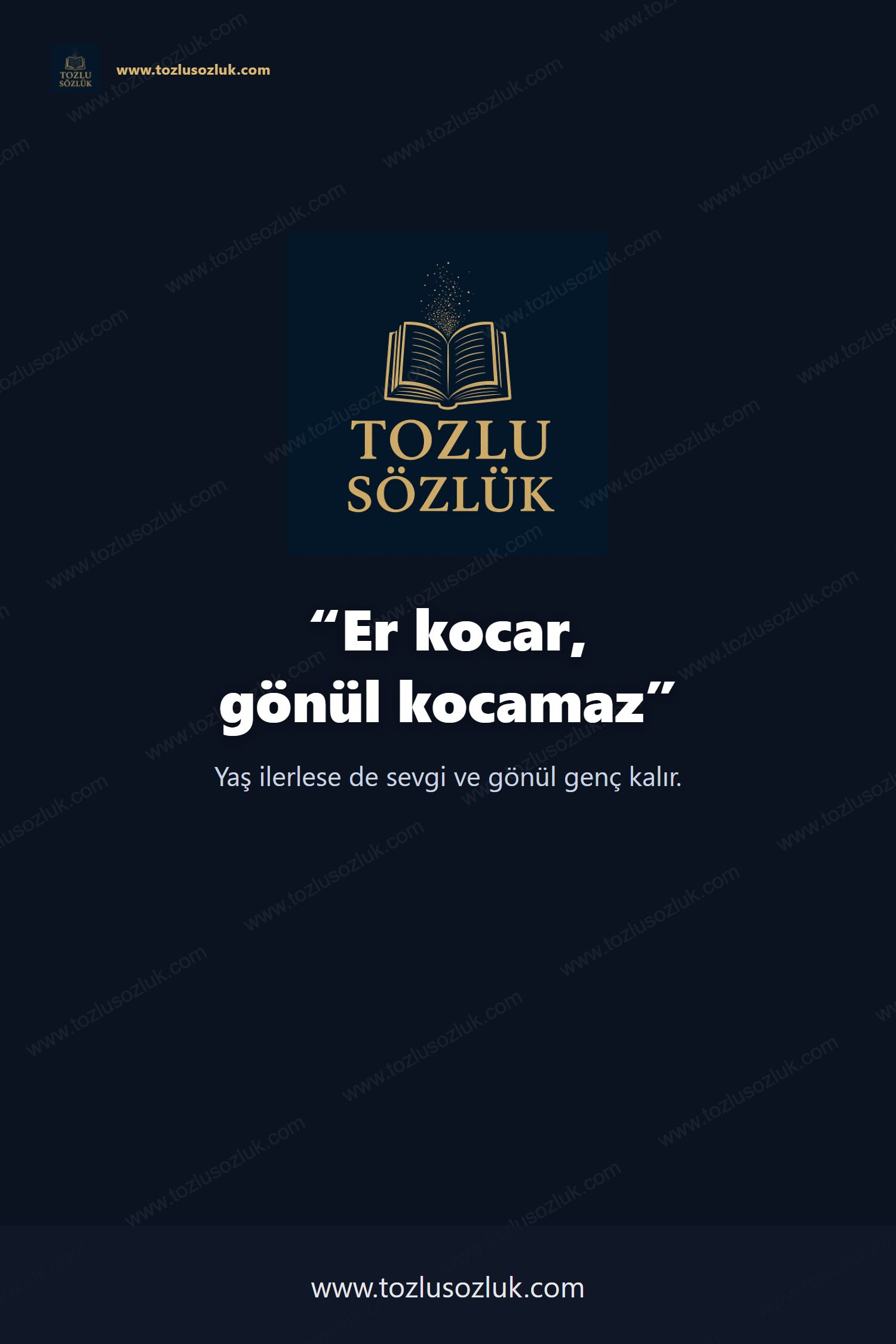 Er kocar, gönül kocamaz Pinterest görseli