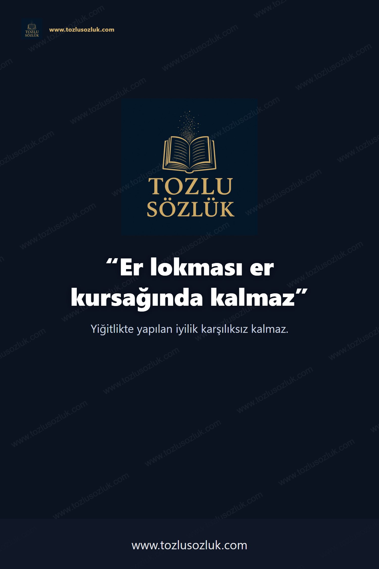 Er lokması er kursağında kalmaz Pinterest görseli