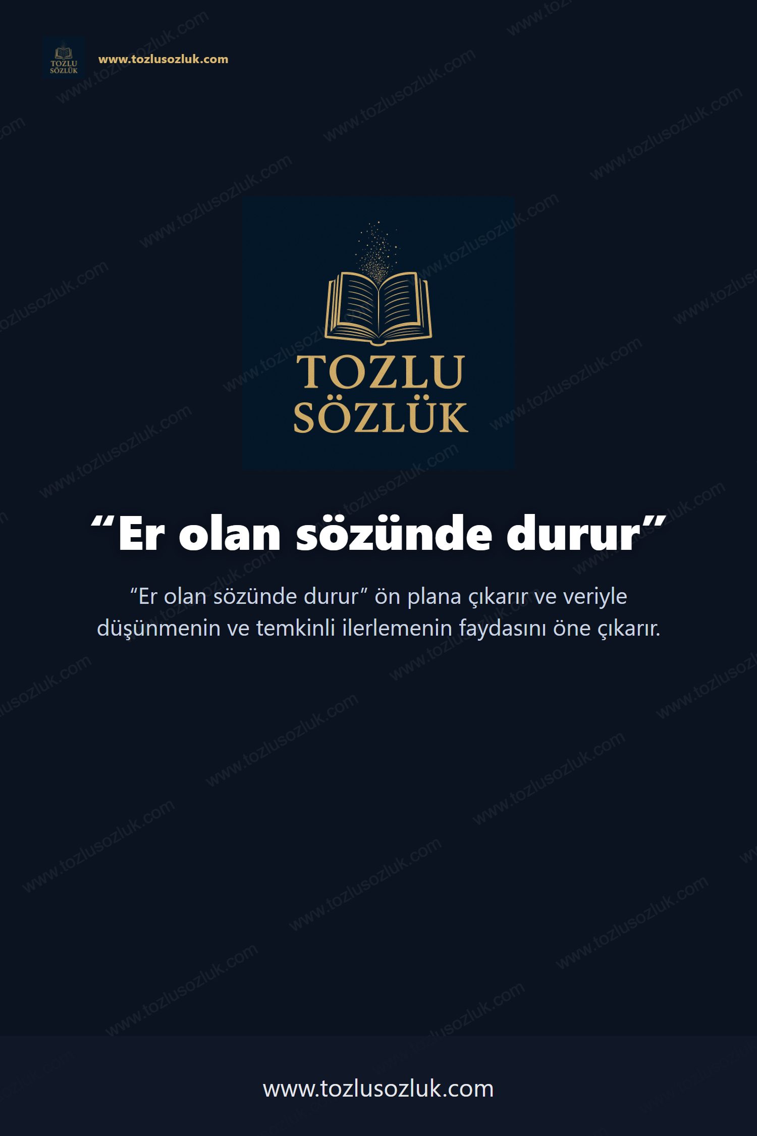 Er olan sözünde durur Pinterest görseli