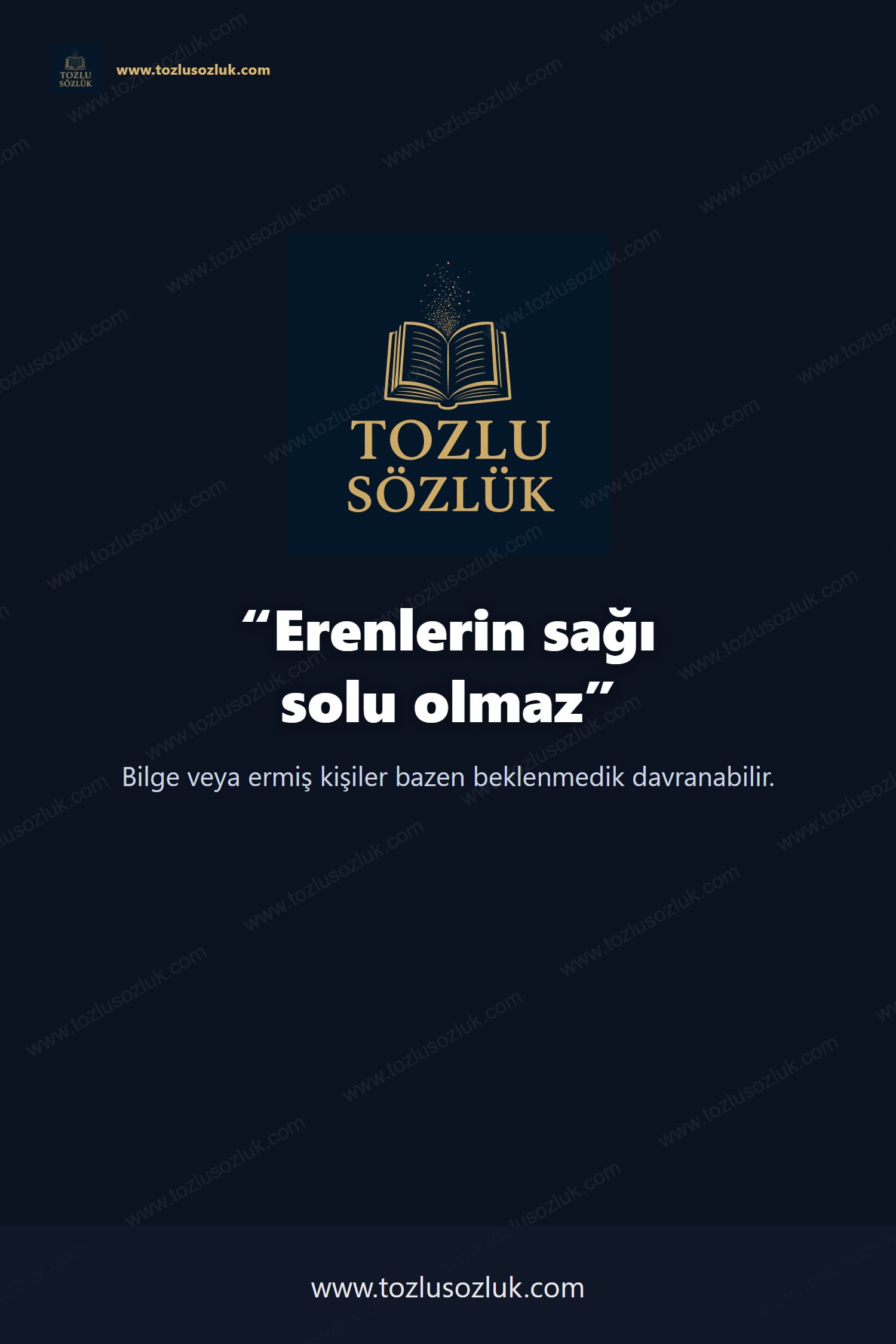 Erenlerin sağı solu olmaz Pinterest görseli