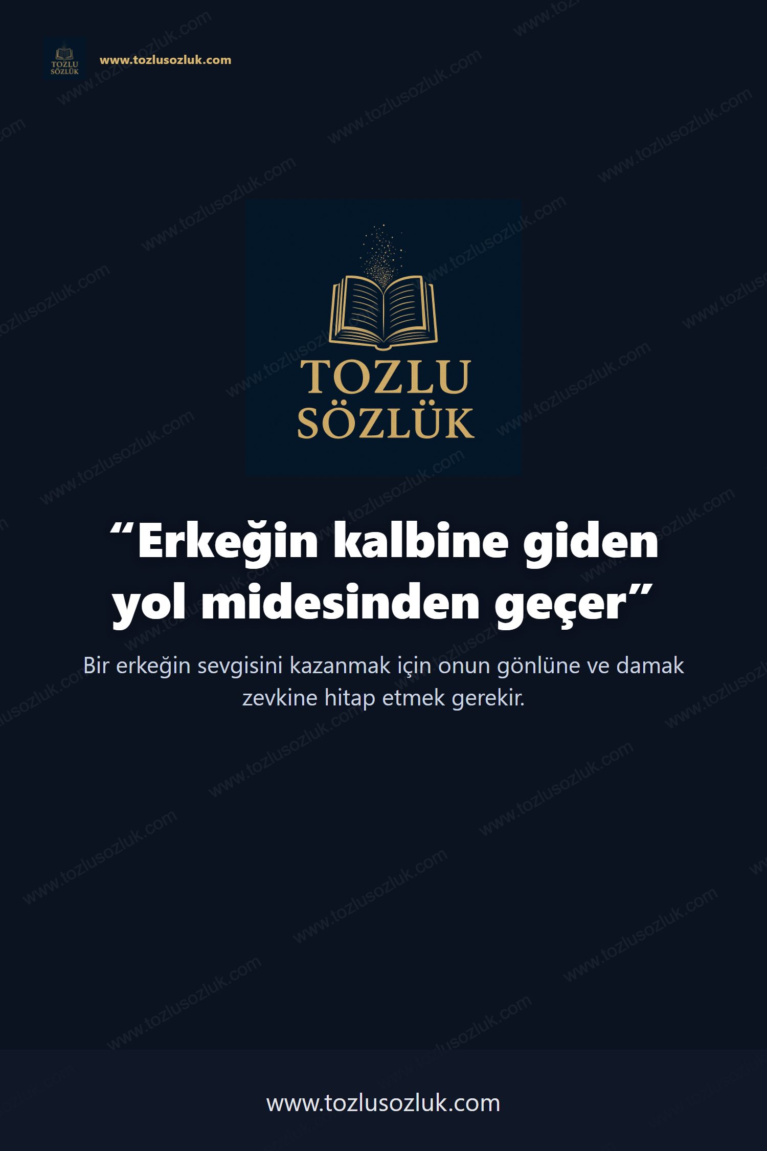 Erkeğin kalbine giden yol midesinden geçer Pinterest görseli