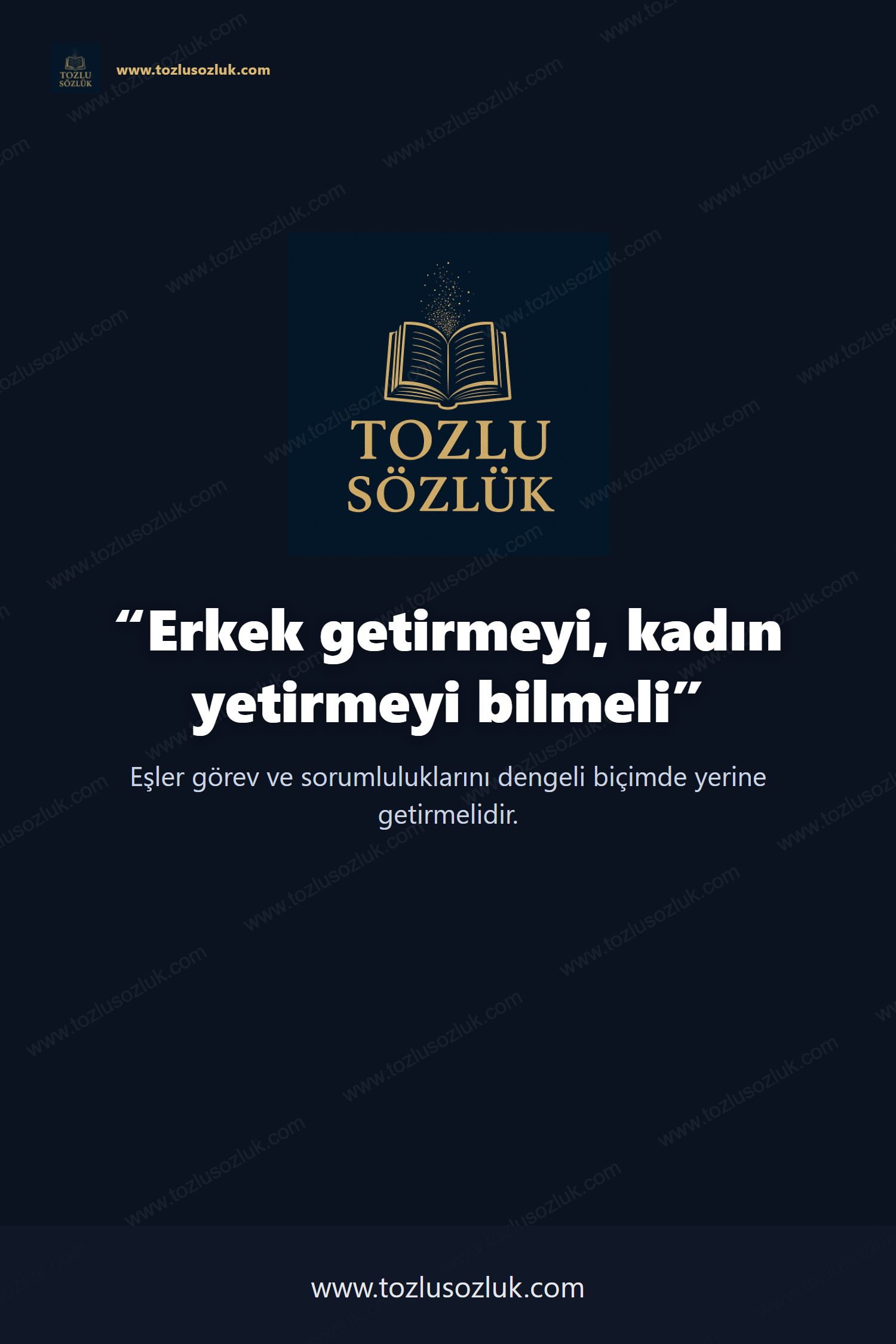 Erkek getirmeyi, kadın yetirmeyi bilmeli Pinterest görseli