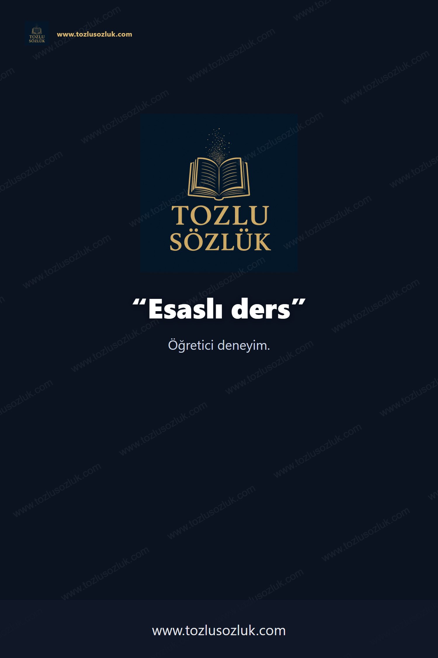 Esaslı ders Pinterest görseli