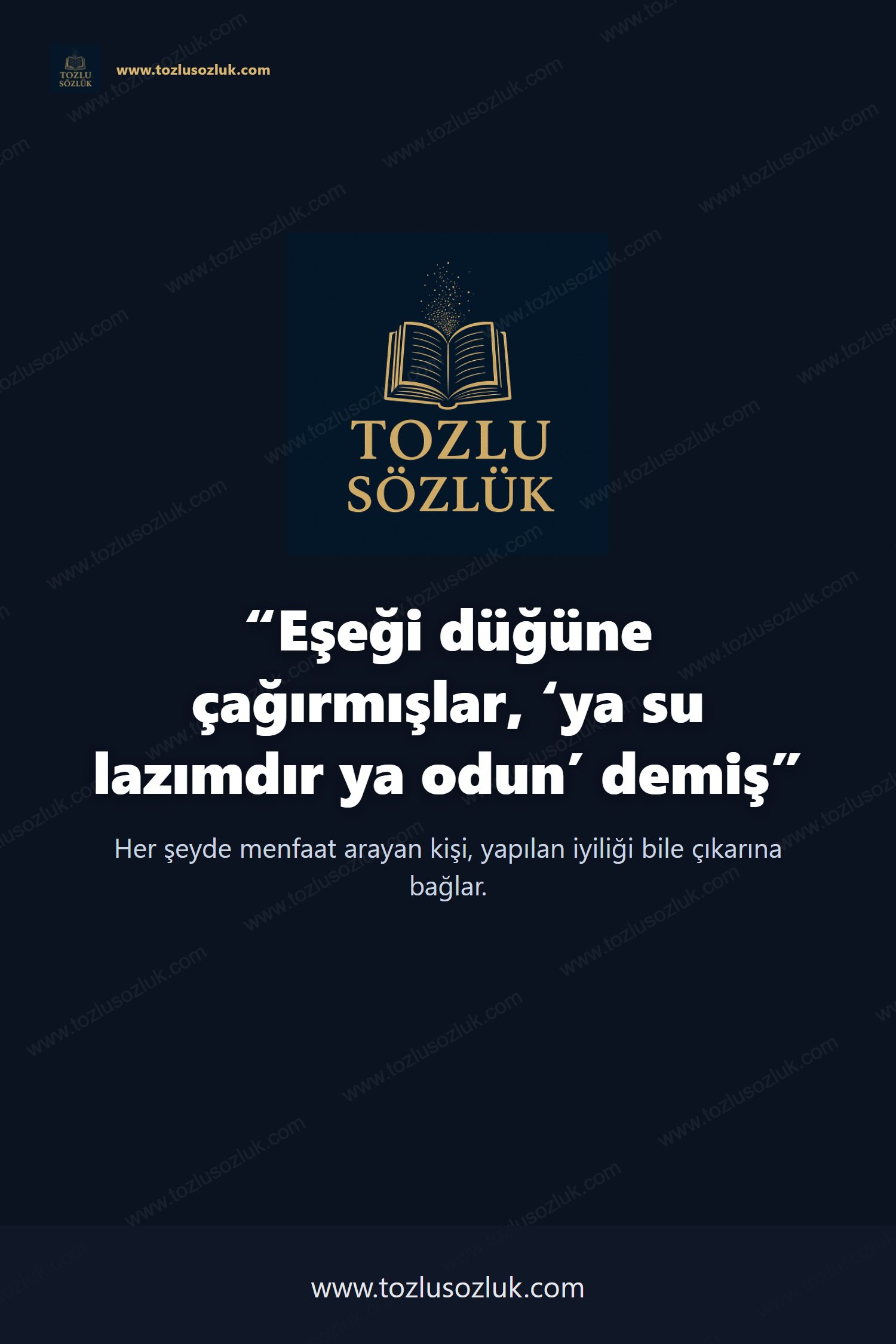 Eşeği düğüne çağırmışlar, ‘ya su lazımdır ya odun’ demiş Pinterest görseli