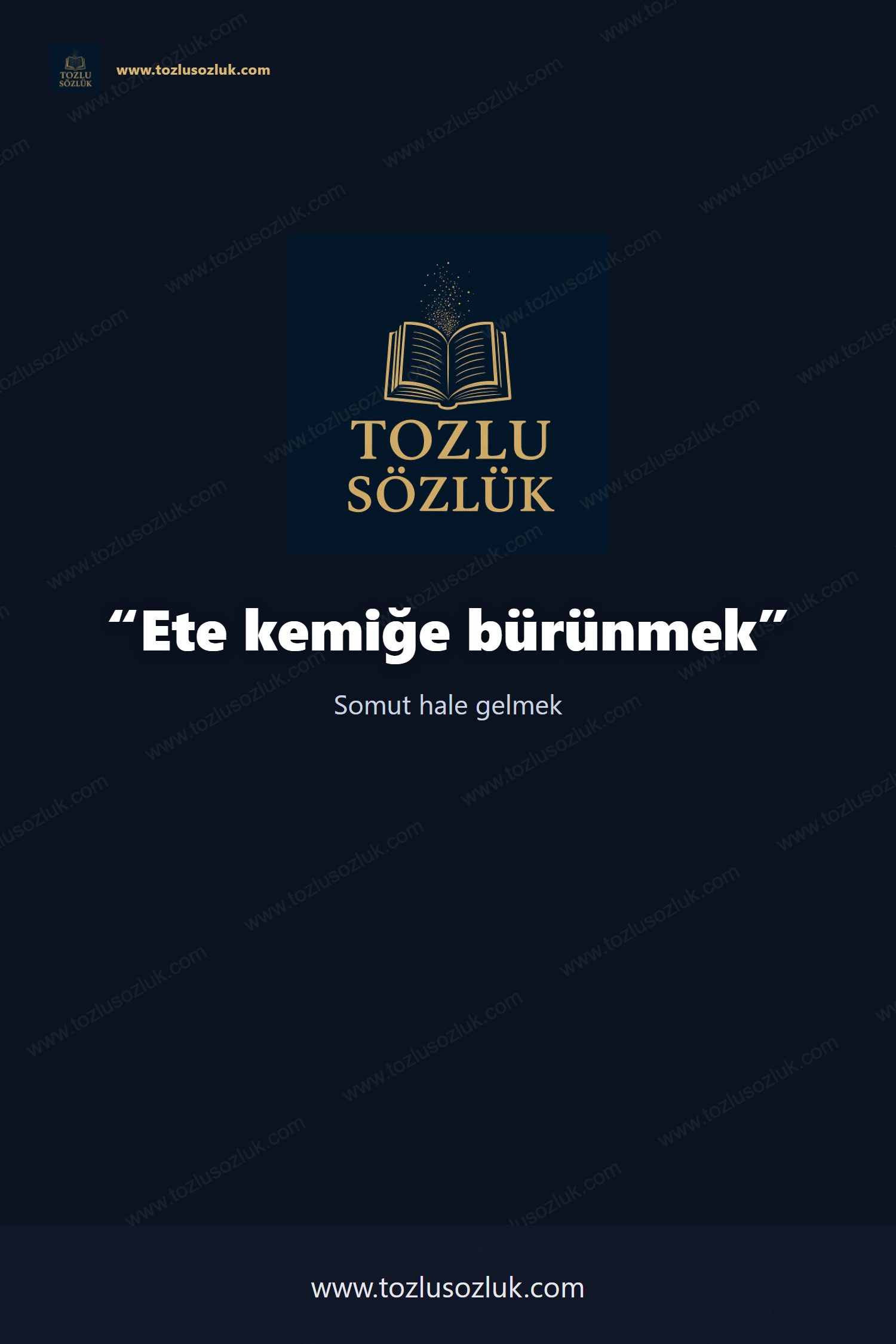 Ete kemiğe bürünmek Pinterest görseli