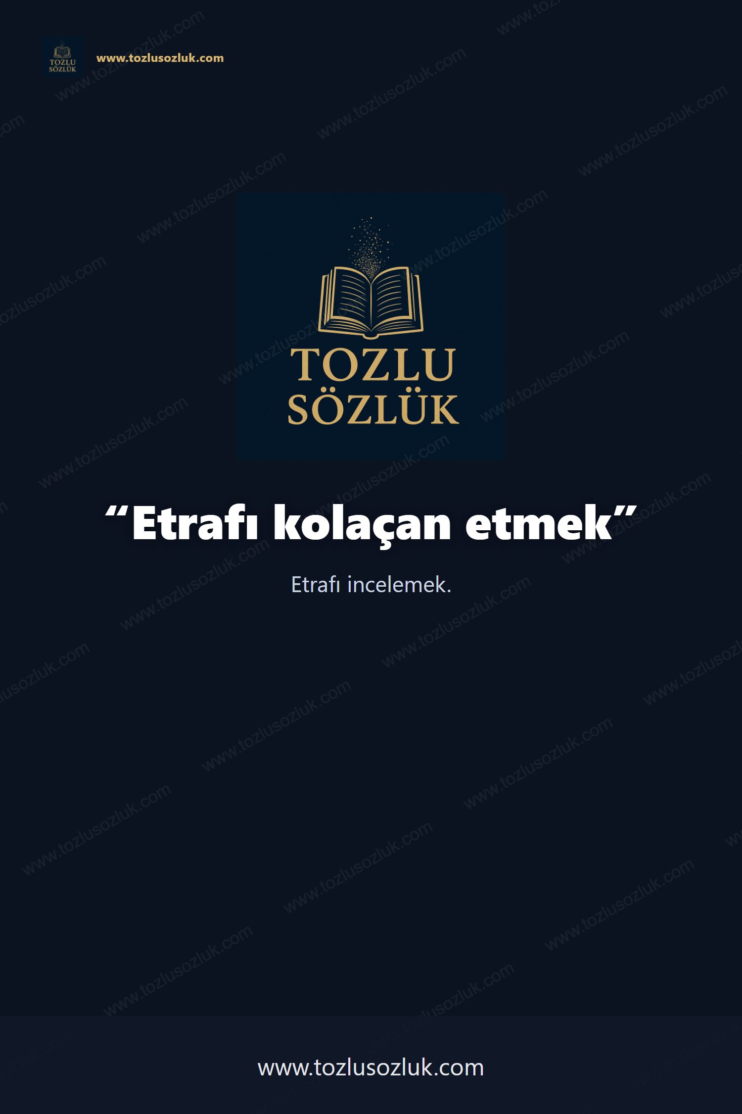 Etrafı kolaçan etmek Pinterest görseli