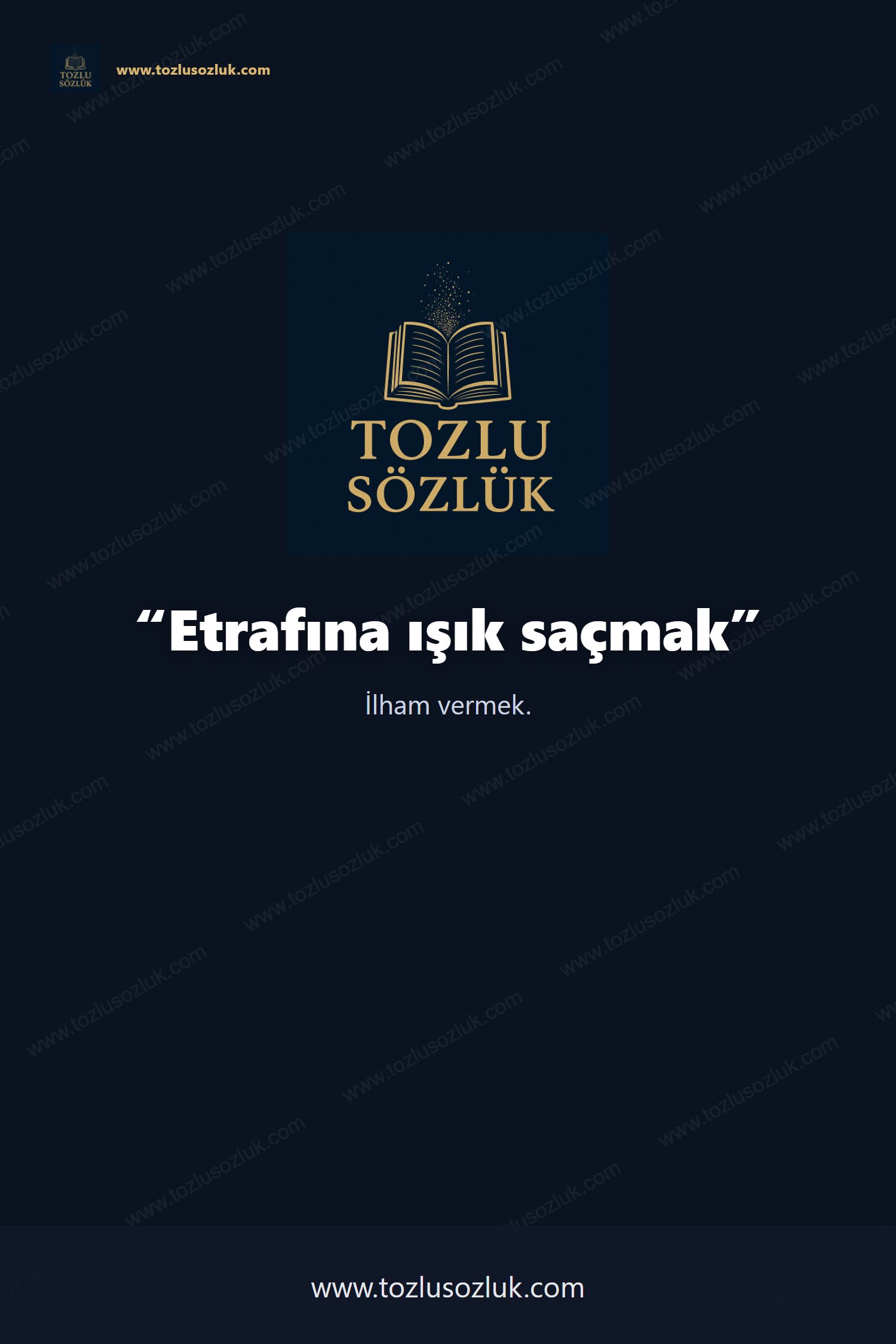 Etrafına ışık saçmak Pinterest görseli