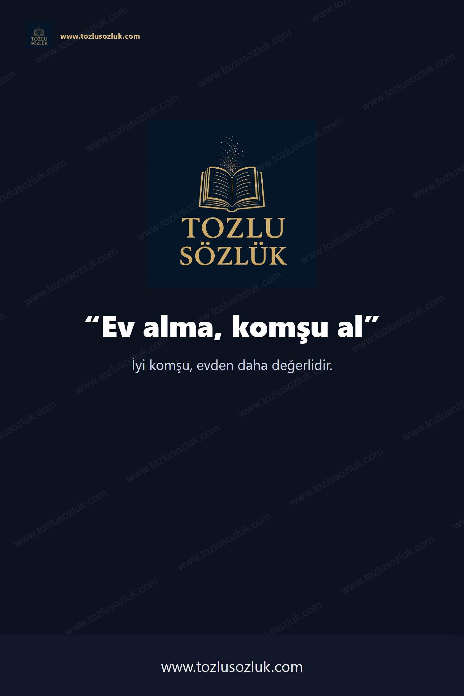 Ev alma, komşu al Pinterest görseli