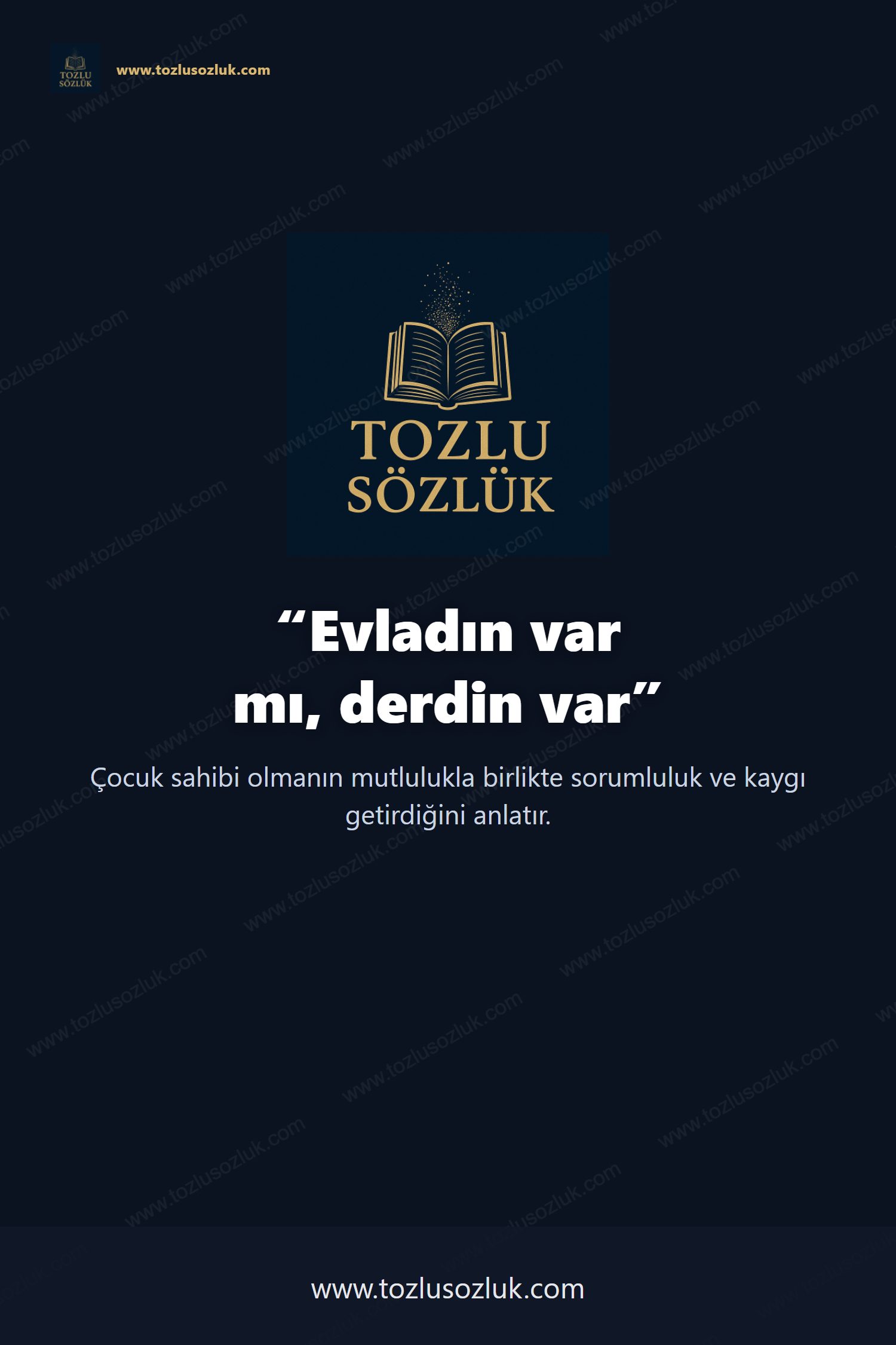 Evladın var mı, derdin var Pinterest görseli