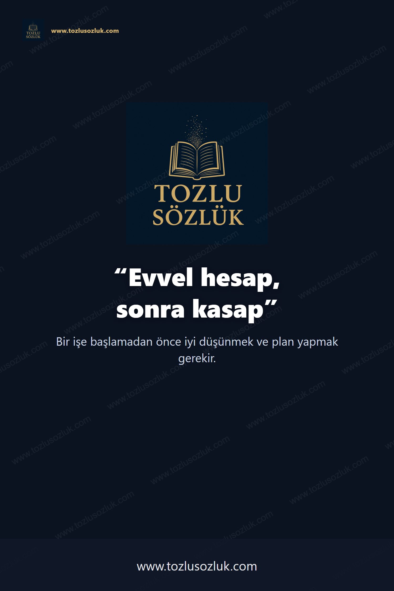 Evvel hesap, sonra kasap Pinterest görseli