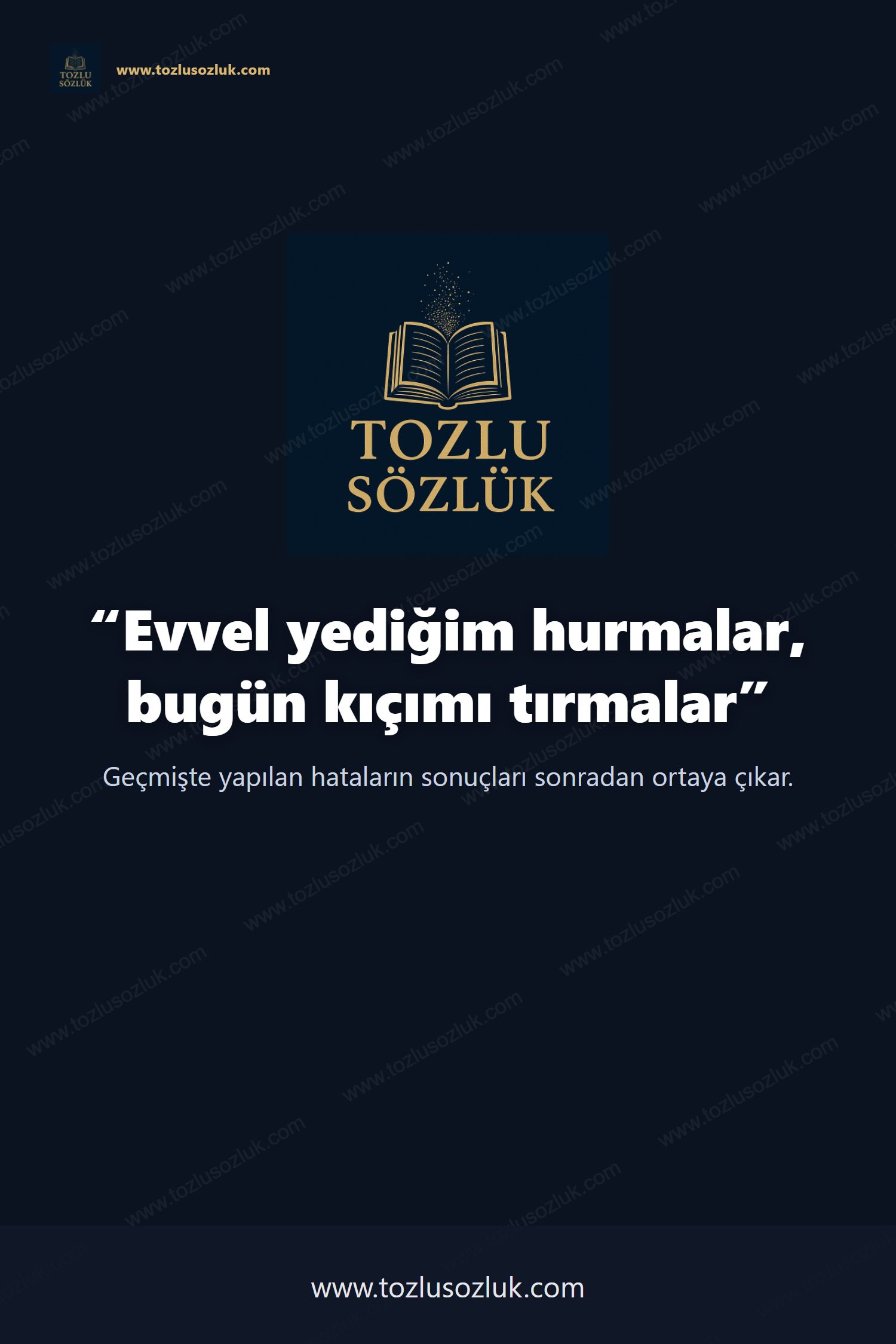 Evvel yediğim hurmalar, bugün kıçımı tırmalar Pinterest görseli