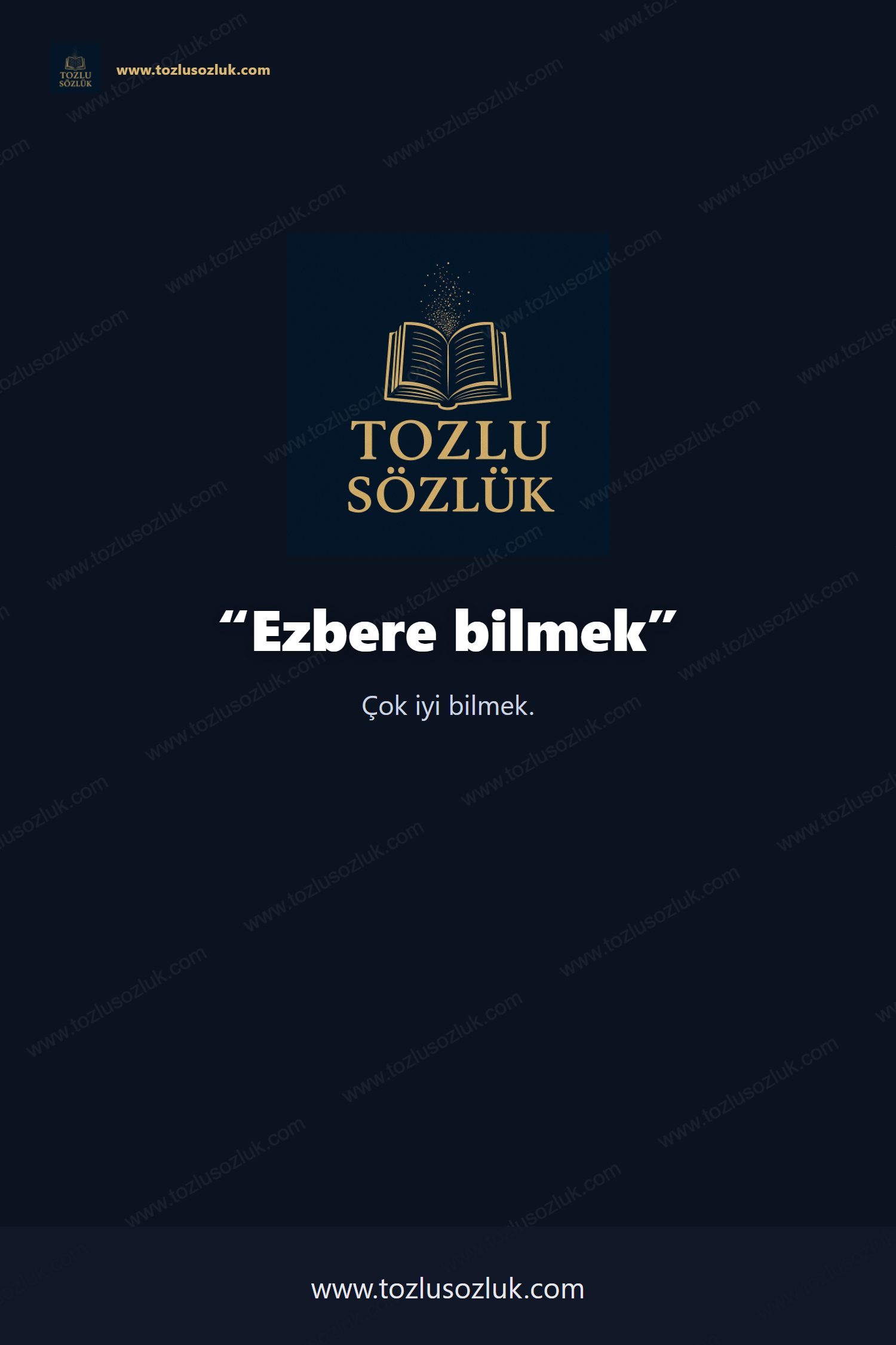 Ezbere bilmek Pinterest görseli