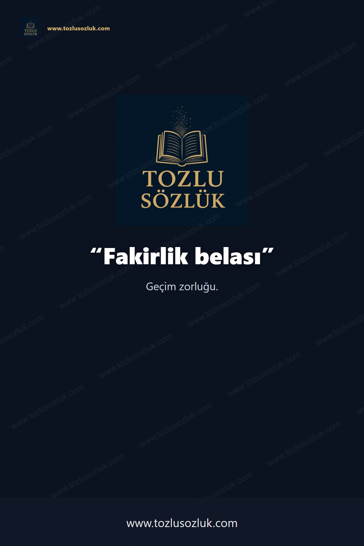 Fakirlik belası Pinterest görseli