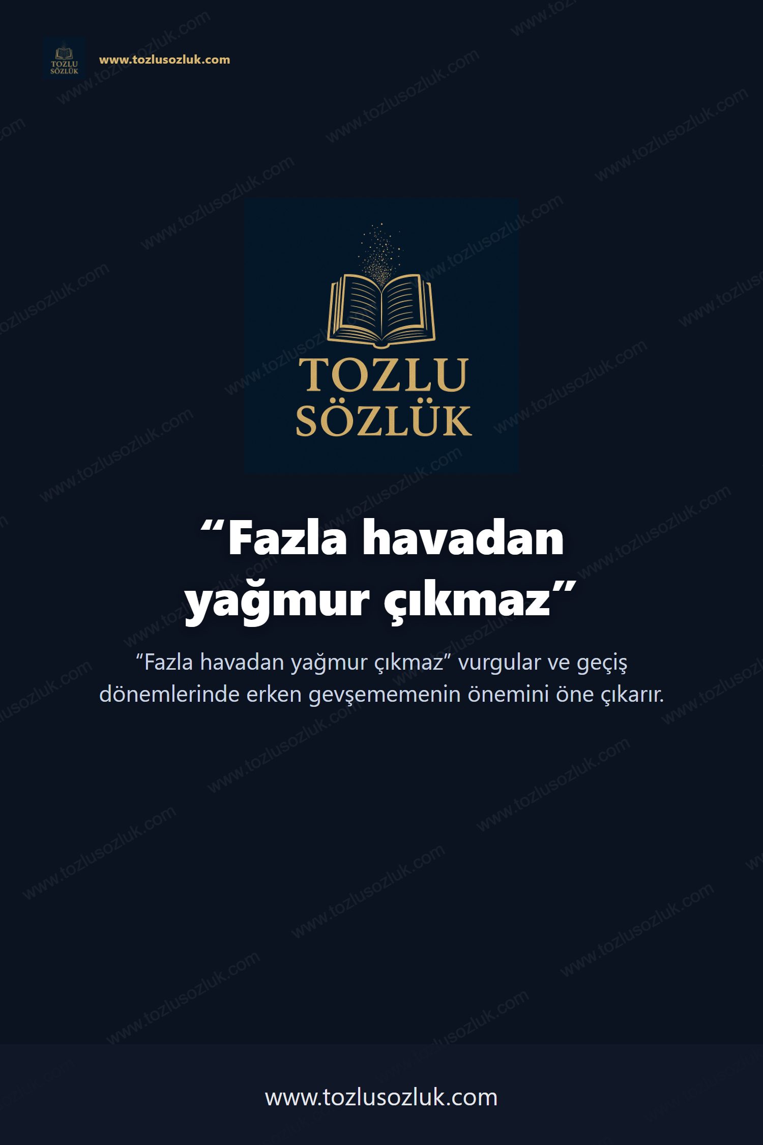 Fazla havadan yağmur çıkmaz Pinterest görseli