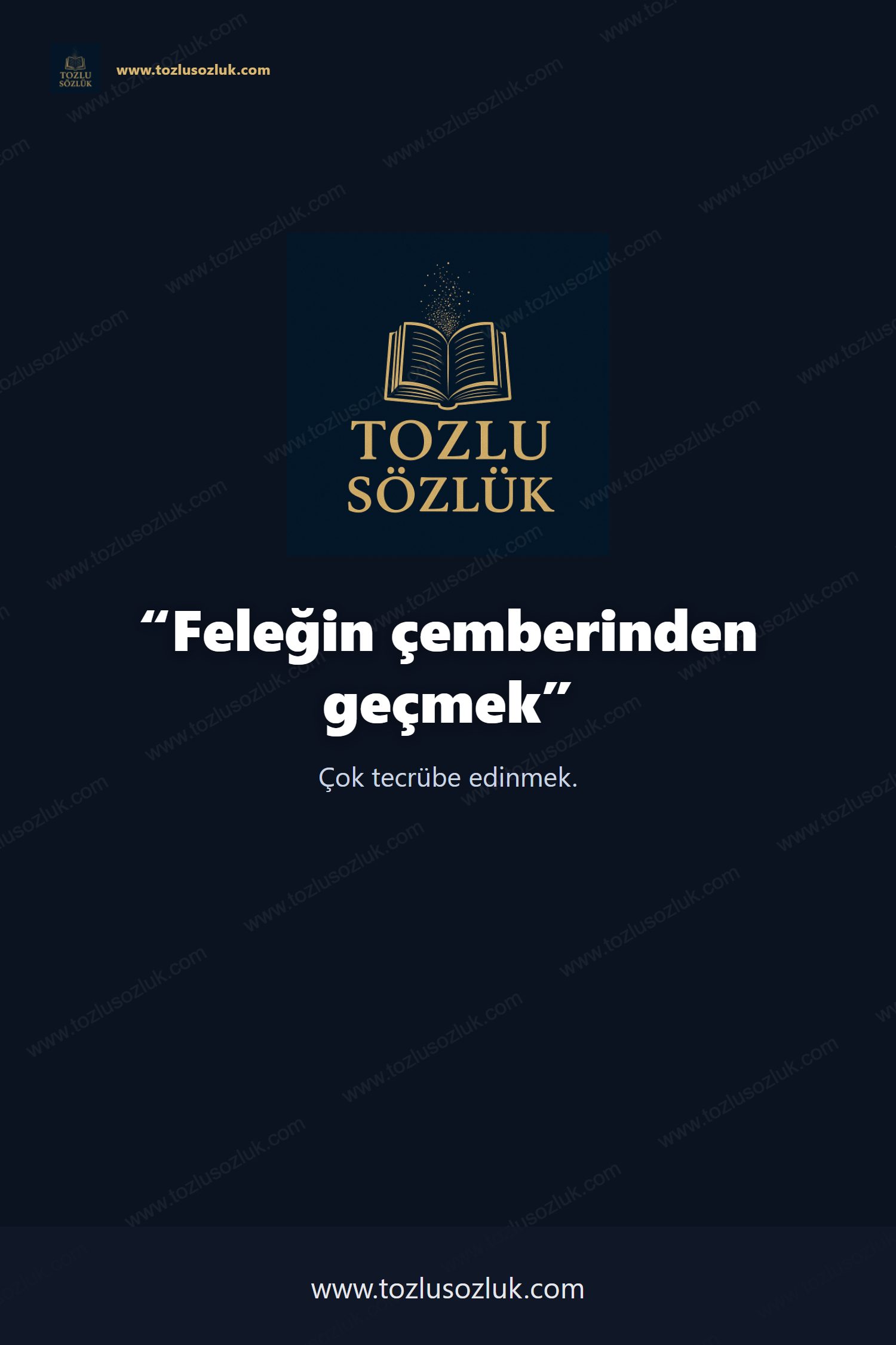 Feleğin çemberinden geçmek Pinterest görseli