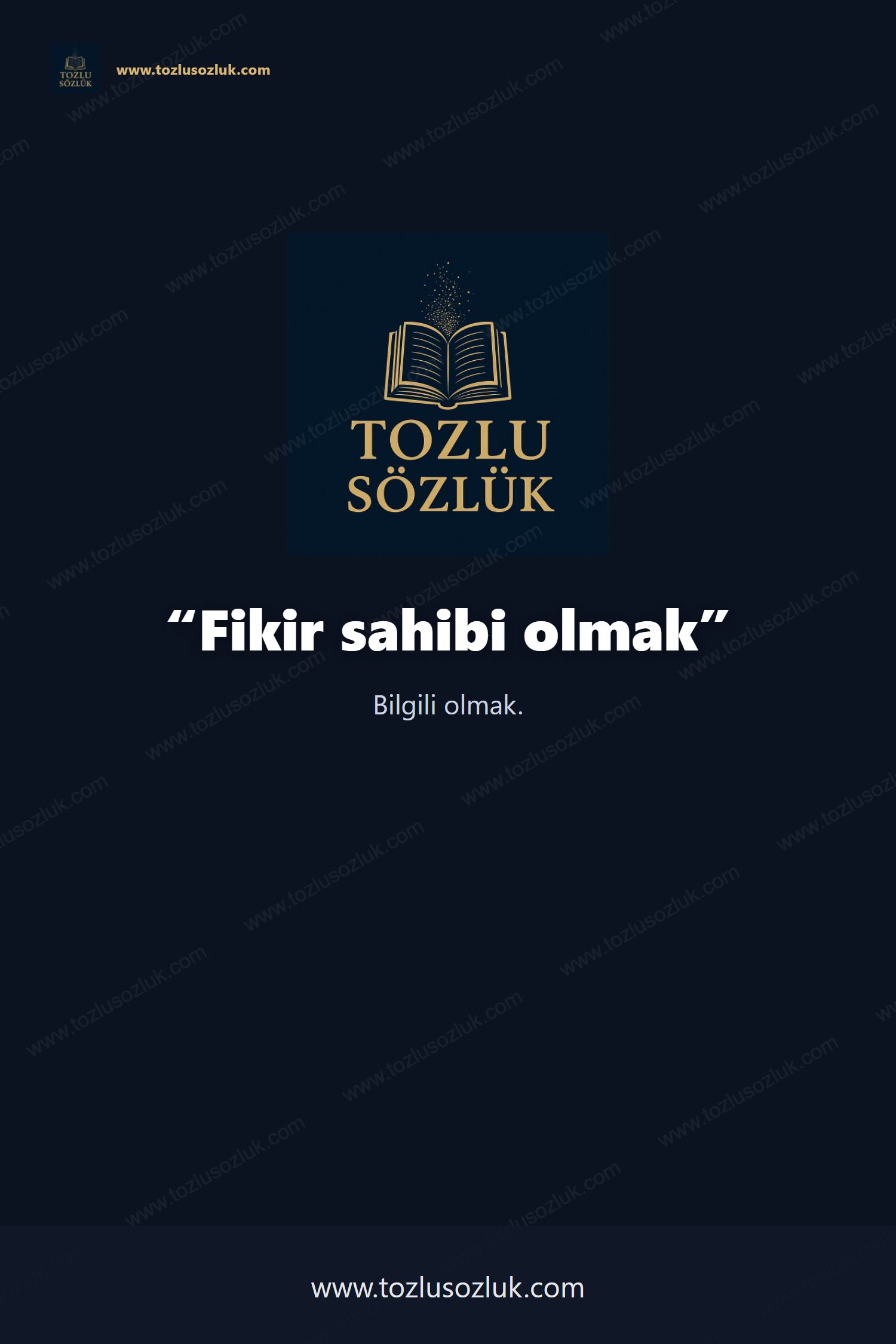 Fikir sahibi olmak Pinterest görseli