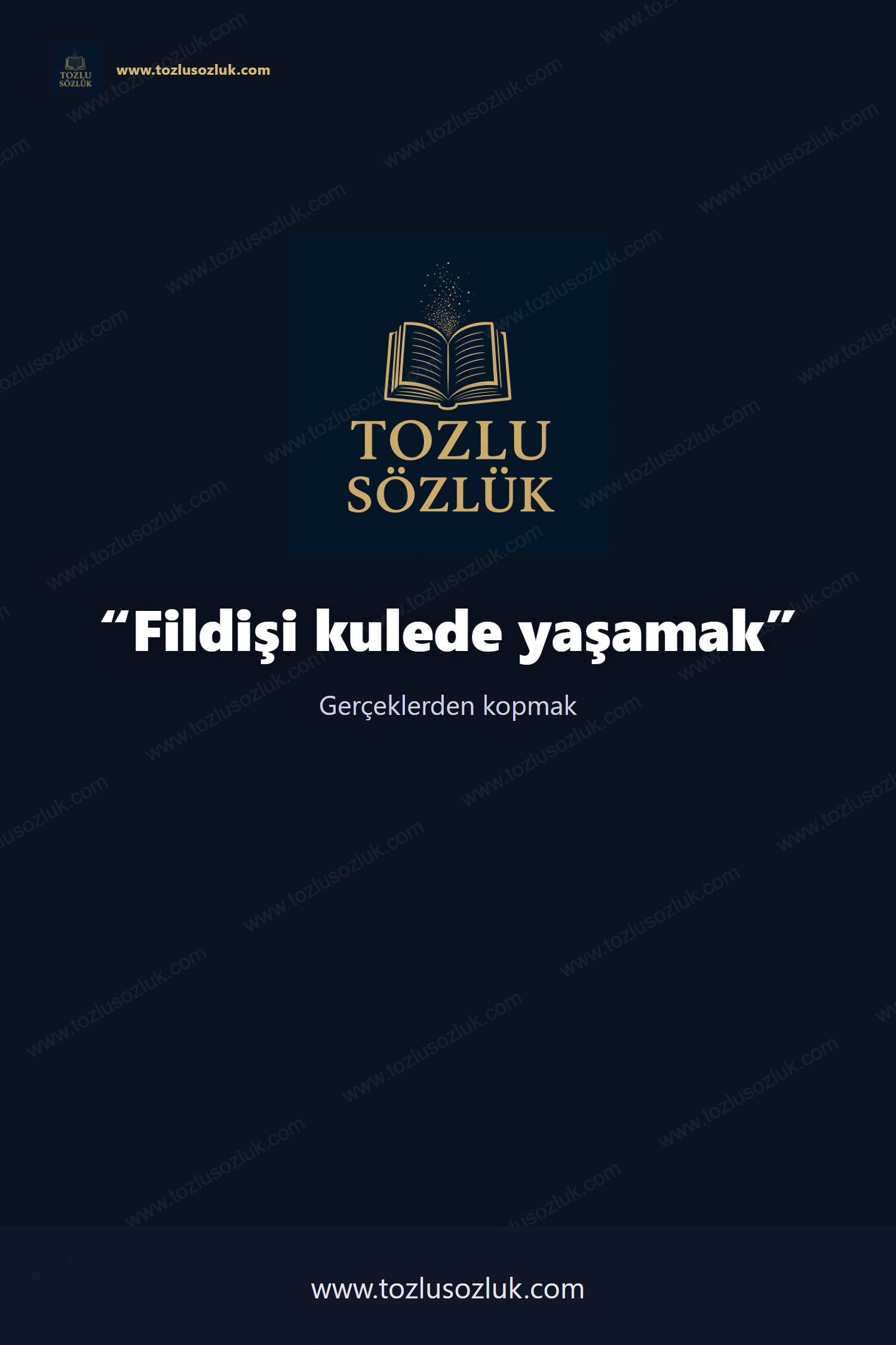 Fildişi kulede yaşamak Pinterest görseli